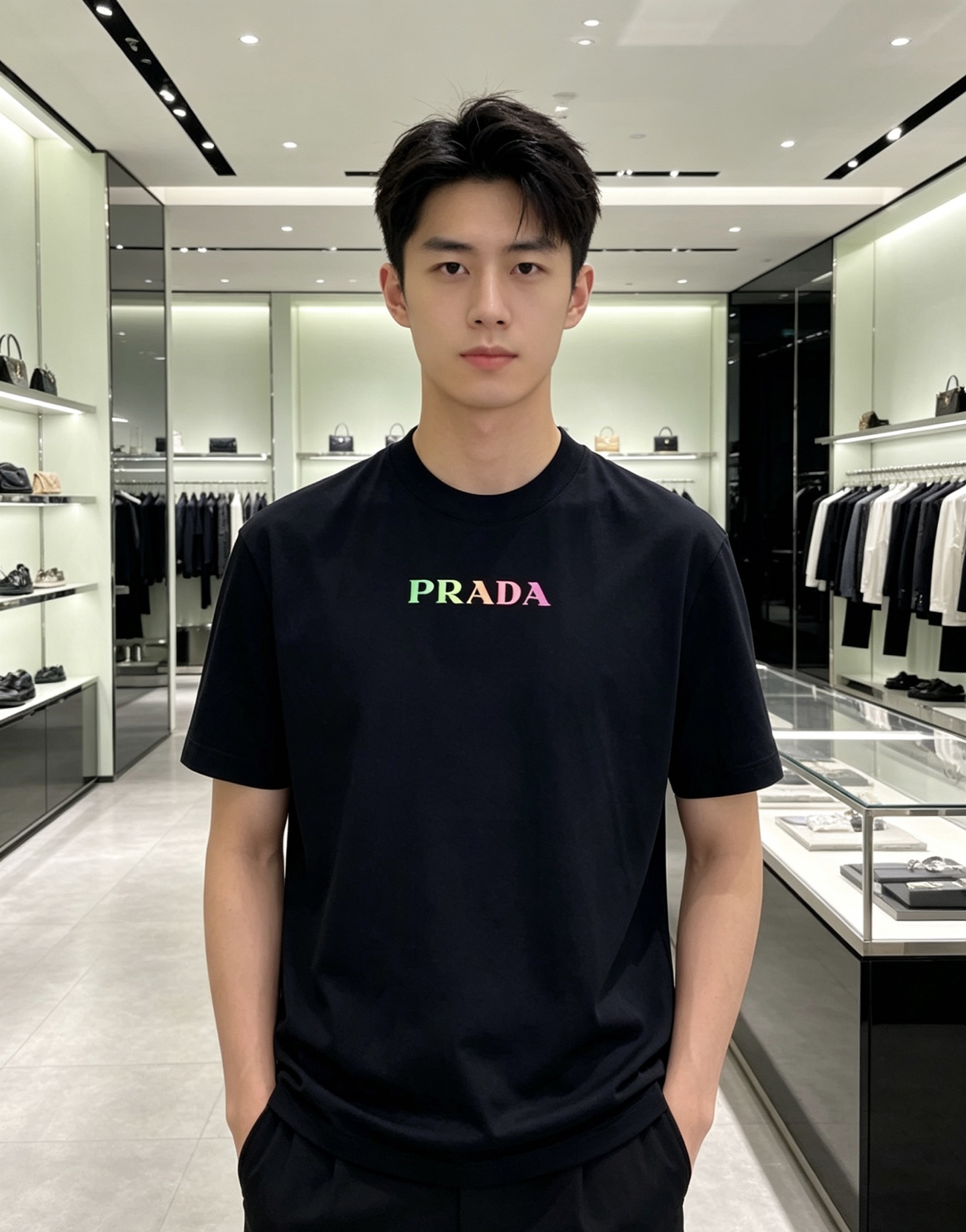 Prada 普拉达 2026ss 春夏新款首发专柜最新款短袖圆领T恤 高端订制 设计前卫时尚！品牌log