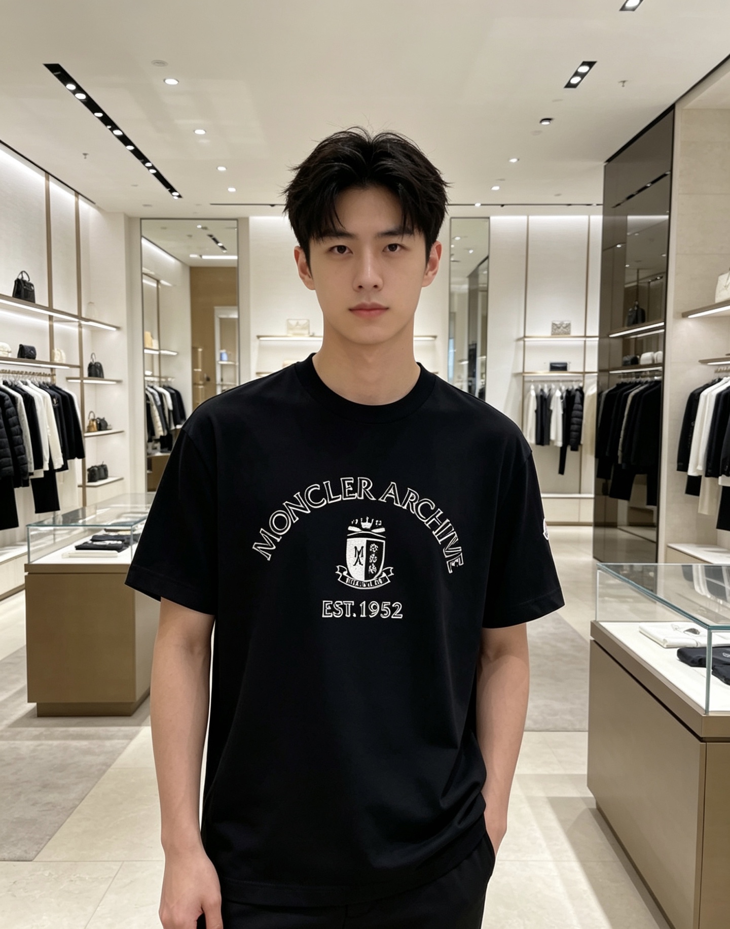 Moncler 蒙口 2026ss 春夏新款首发专柜最新款短袖圆领T恤 高端订制 设计前卫时尚！品牌lo