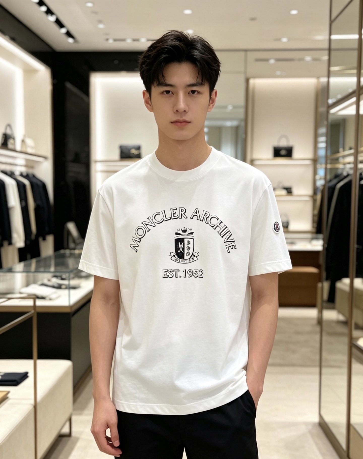 Moncler 蒙口 2026ss 春夏新款首发专柜最新款短袖圆领T恤 高端订制 设计前卫时尚！品牌lo