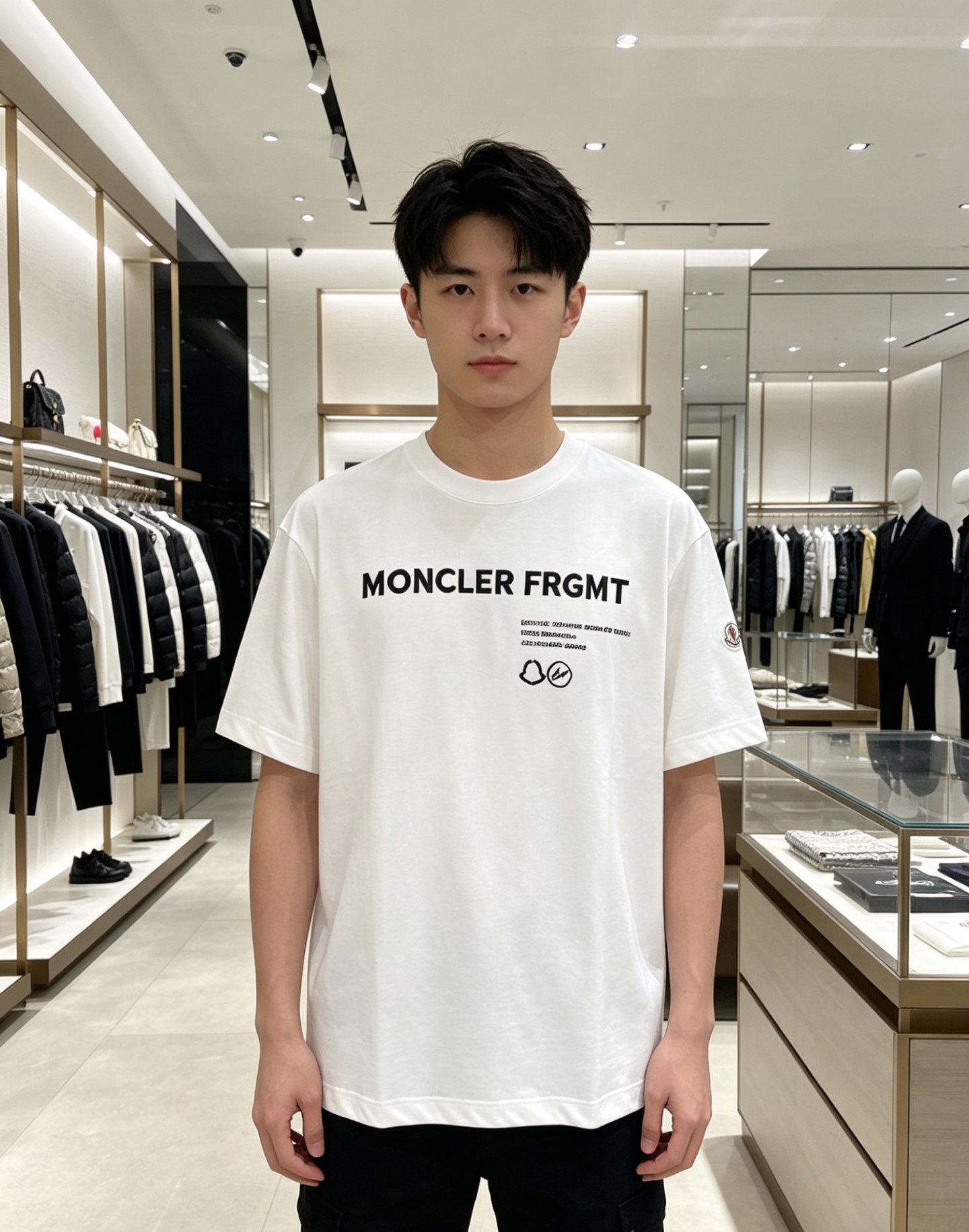 Moncler 蒙口 2026ss 春夏新款首发专柜最新款短袖圆领T恤 高端订制 设计前卫时尚！品牌lo