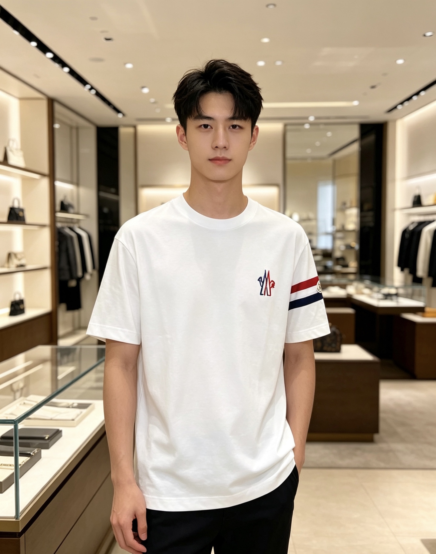Moncler 蒙口 2026ss 春夏新款首发专柜最新款短袖圆领T恤 高端订制 设计前卫时尚！品牌lo