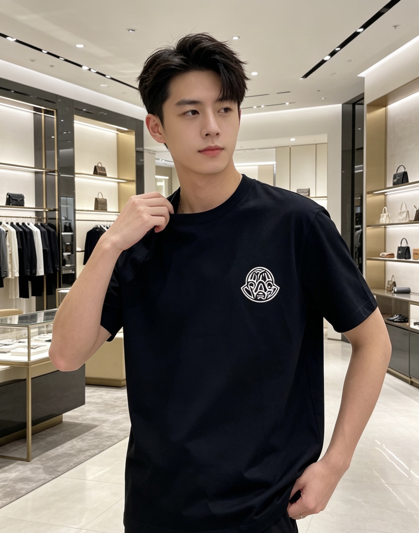 Moncler 蒙口 2026ss 春夏新款首发专柜最新款短袖圆领T恤 高端订制 设计前卫时尚！品牌lo