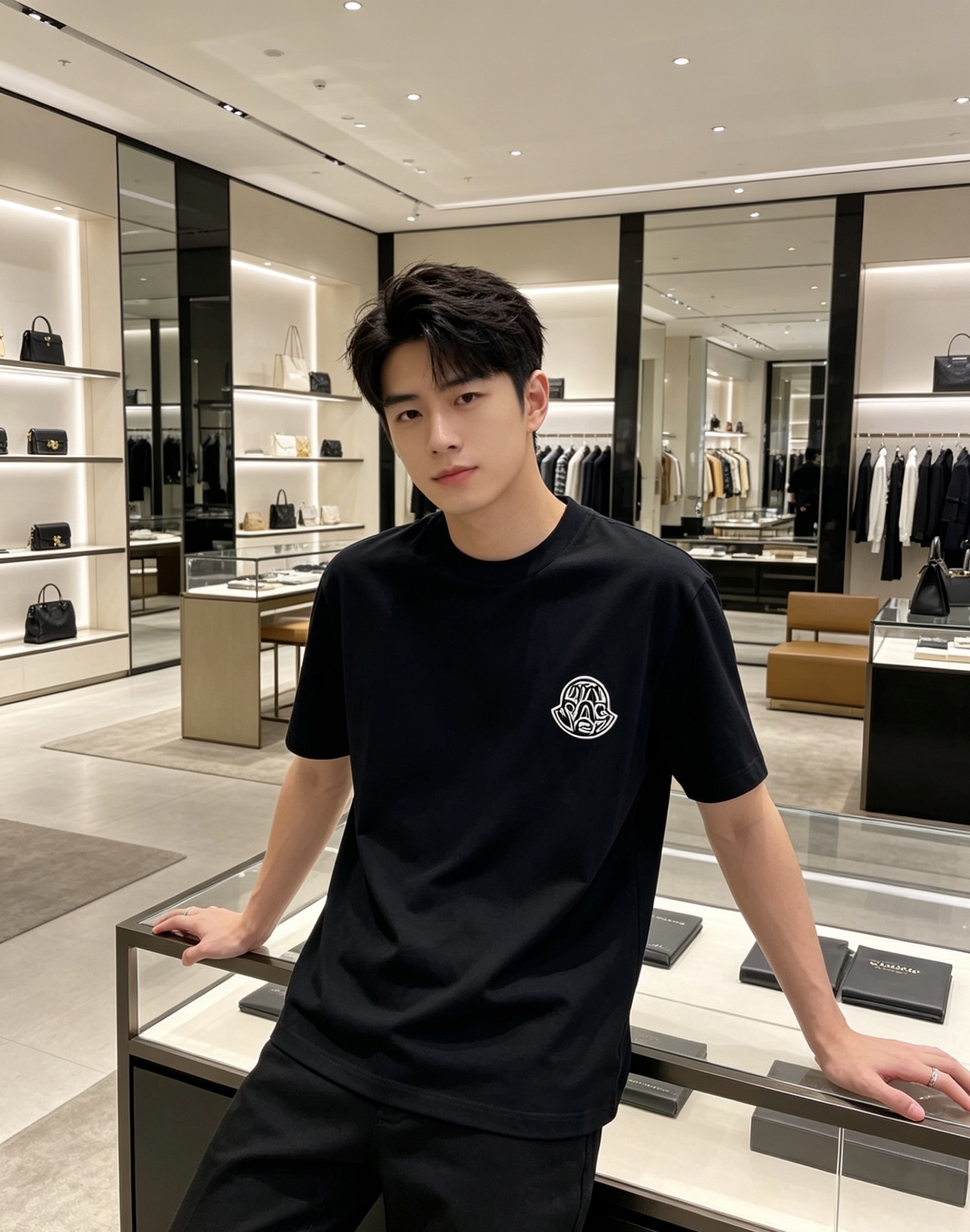 Moncler 蒙口 2026ss 春夏新款首发专柜最新款短袖圆领T恤 高端订制 设计前卫时尚！品牌lo
