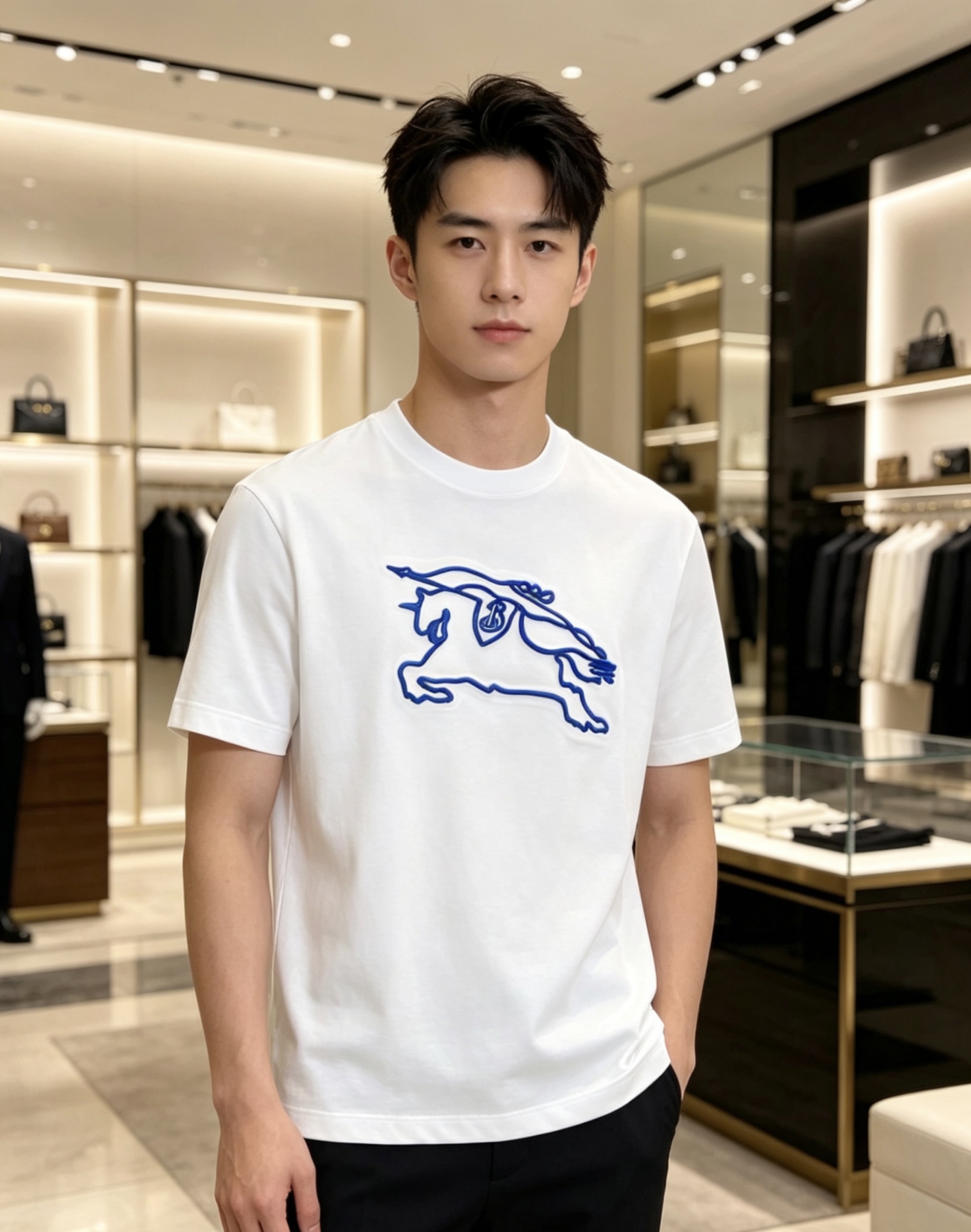 Burberry 巴宝莉 2026ss 春夏新款首发专柜最新款短袖圆领T恤 高端订制 设计前卫时尚！品牌