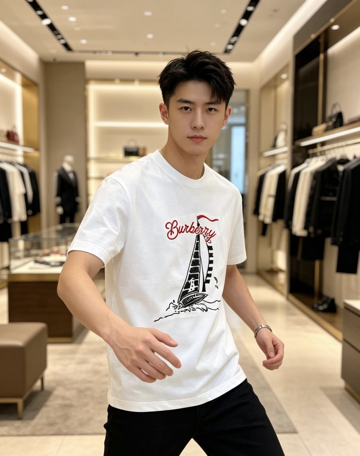 Burberry 巴宝莉 2026ss 春夏新款首发专柜最新款短袖圆领T恤 高端订制 设计前卫时尚！品牌