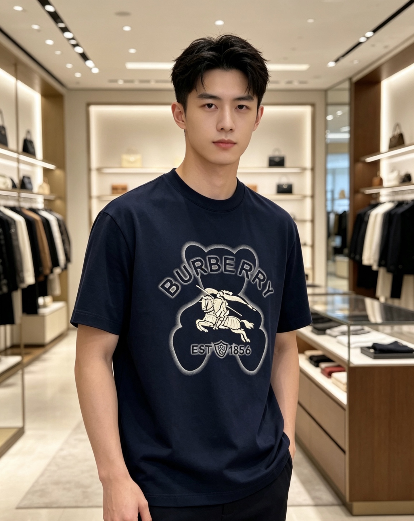 Burberry 巴宝莉 2026ss 春夏新款首发专柜最新款短袖圆领T恤 高端订制 设计前卫时尚！品牌