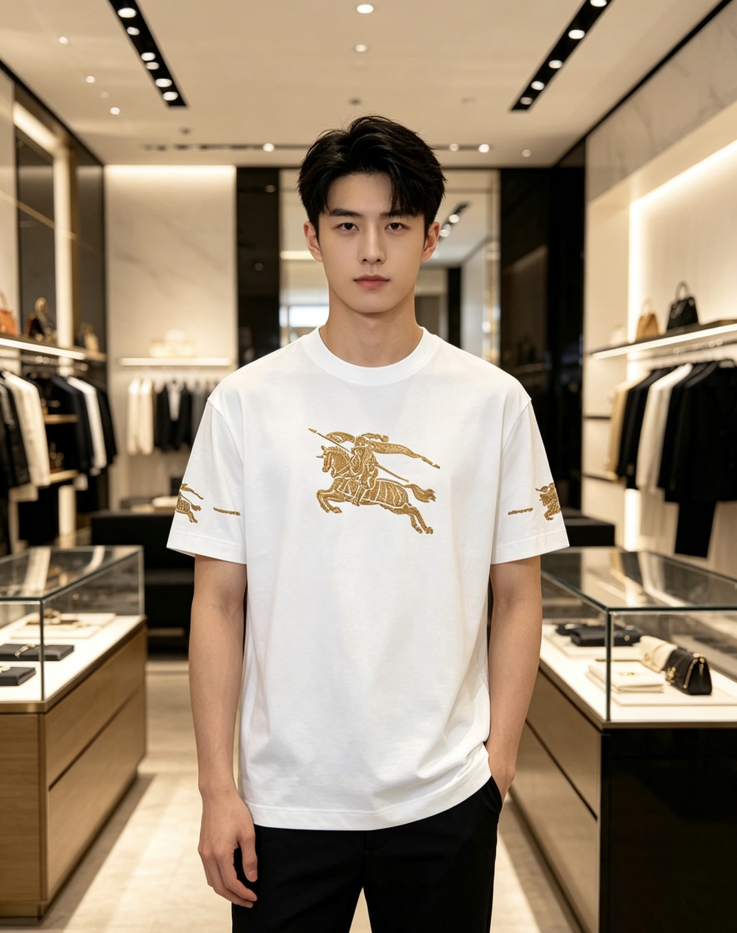 Burberry 巴宝莉 2026ss 春夏新款首发专柜最新款短袖圆领T恤 高端订制 设计前卫时尚！品牌