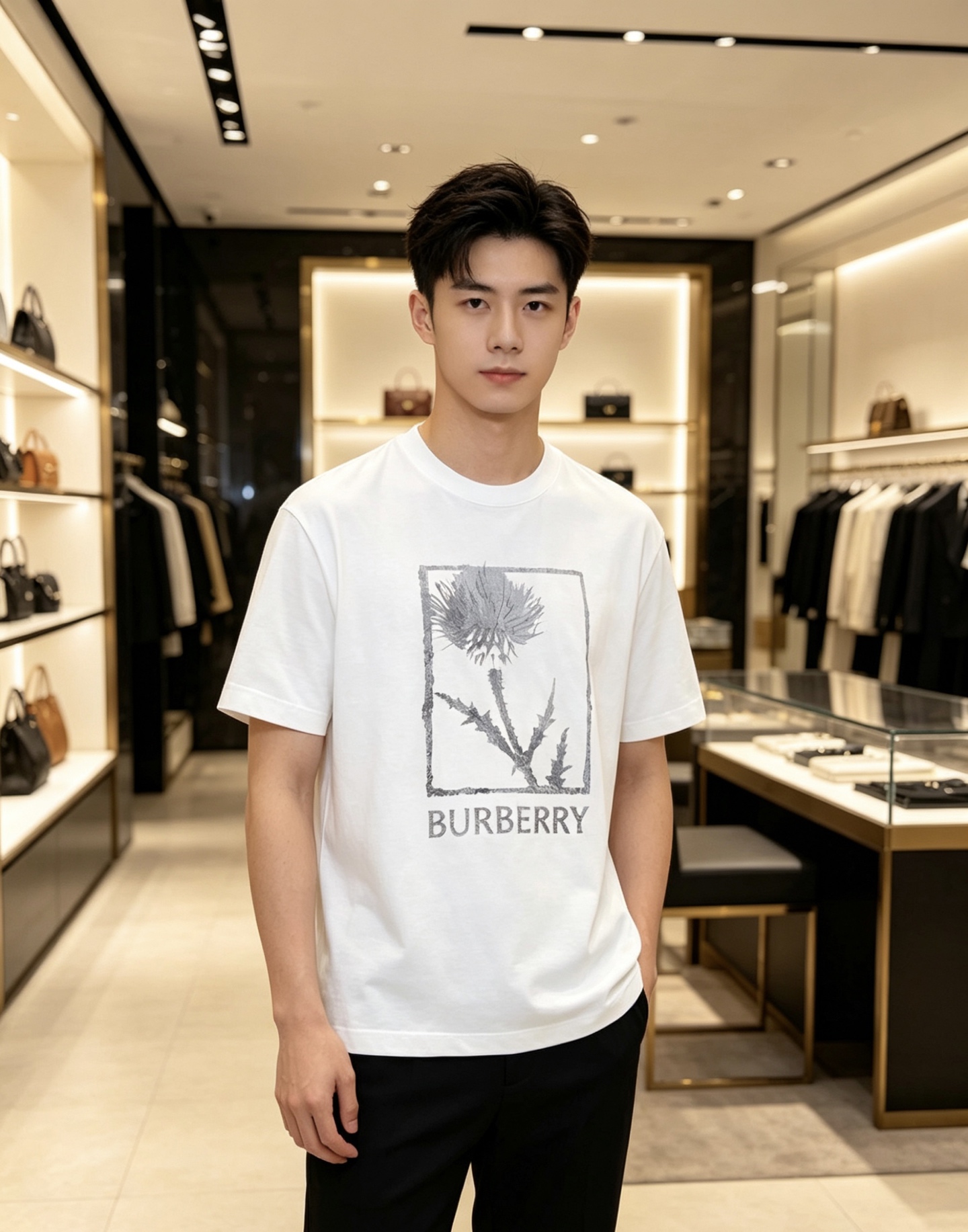 Burberry 巴宝莉 2026ss 春夏新款首发专柜最新款短袖圆领T恤 高端订制 设计前卫时尚！品牌