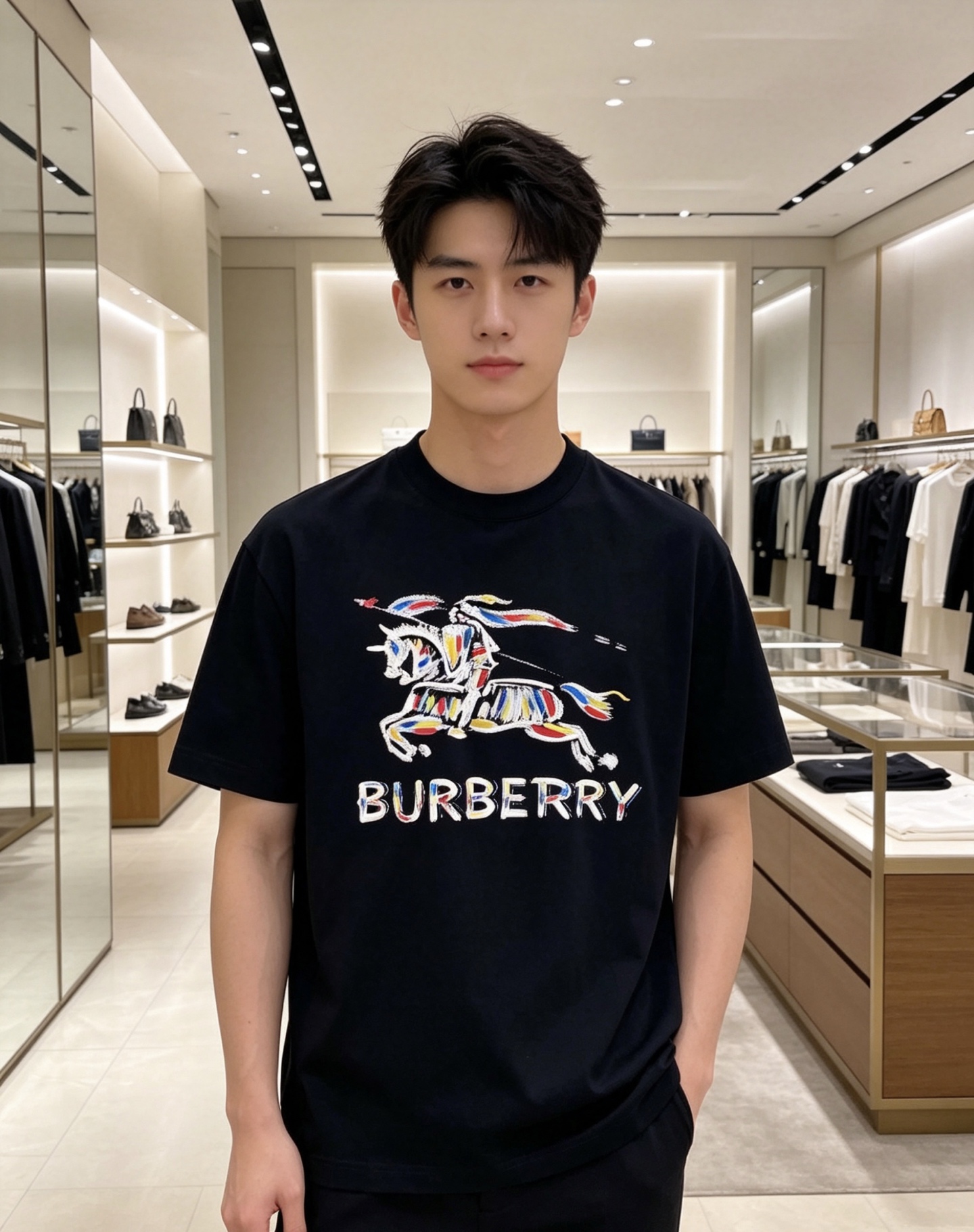 Burberry 巴宝莉 2026ss 春夏新款首发专柜最新款短袖圆领T恤 高端订制 设计前卫时尚！品牌