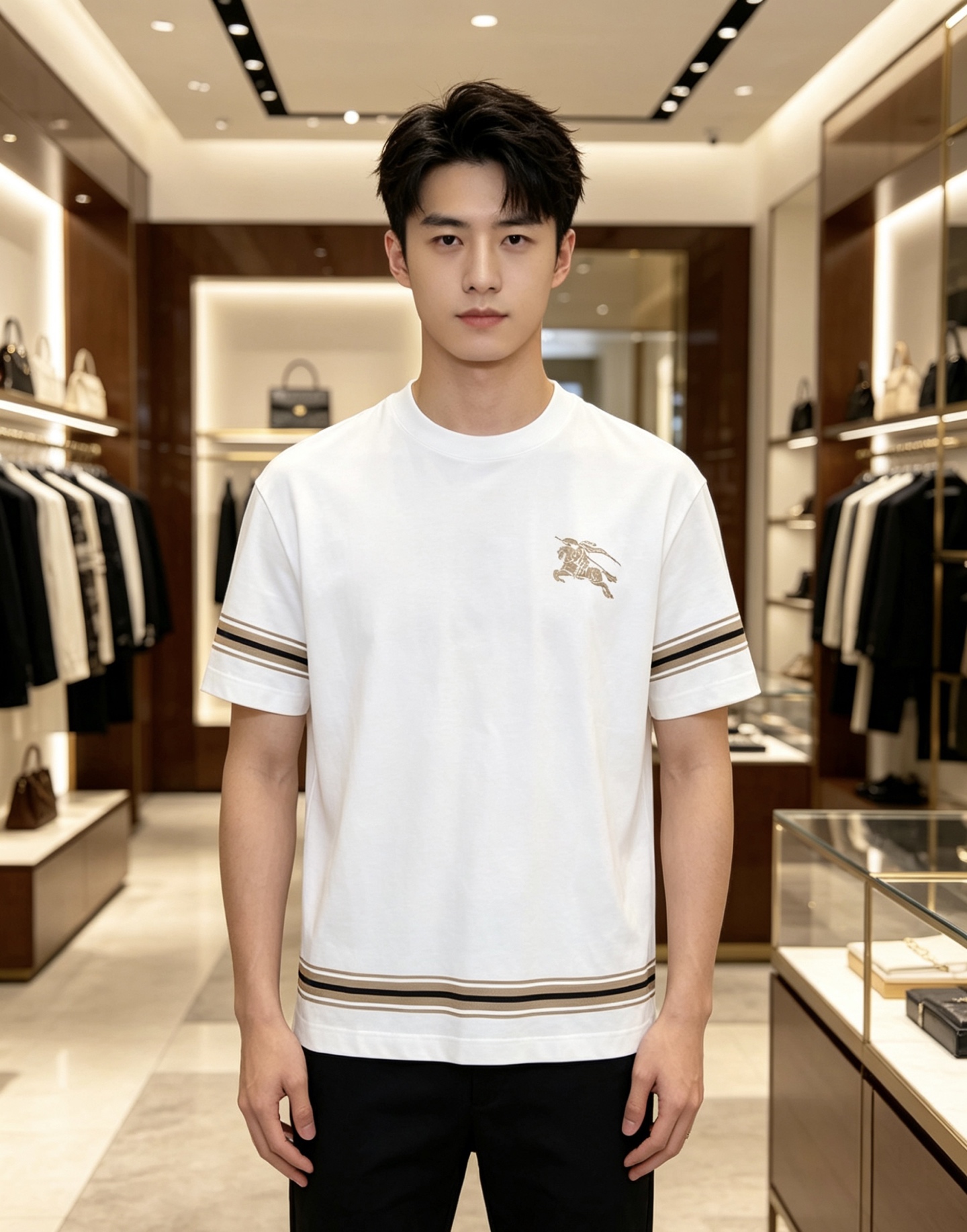 Burberry 巴宝莉 2026ss 春夏新款首发专柜最新款短袖圆领T恤 高端订制 设计前卫时尚！品牌