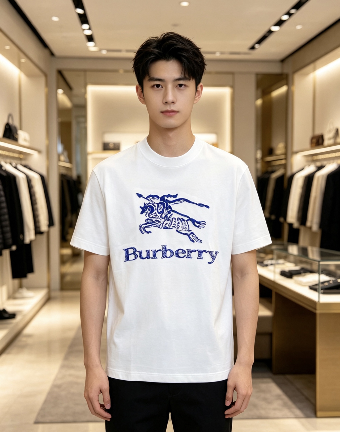 Burberry 巴宝莉 2026ss 春夏新款首发专柜最新款短袖圆领T恤 高端订制 设计前卫时尚！品牌