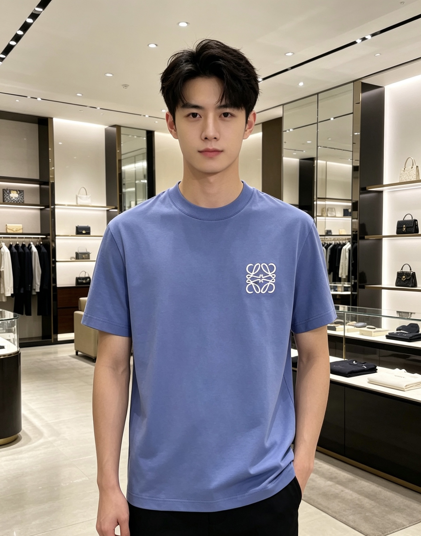 Loewe 罗意威 2026ss 春夏新款首发专柜最新款短袖圆领T恤 高端订制 设计前卫时尚！品牌log
