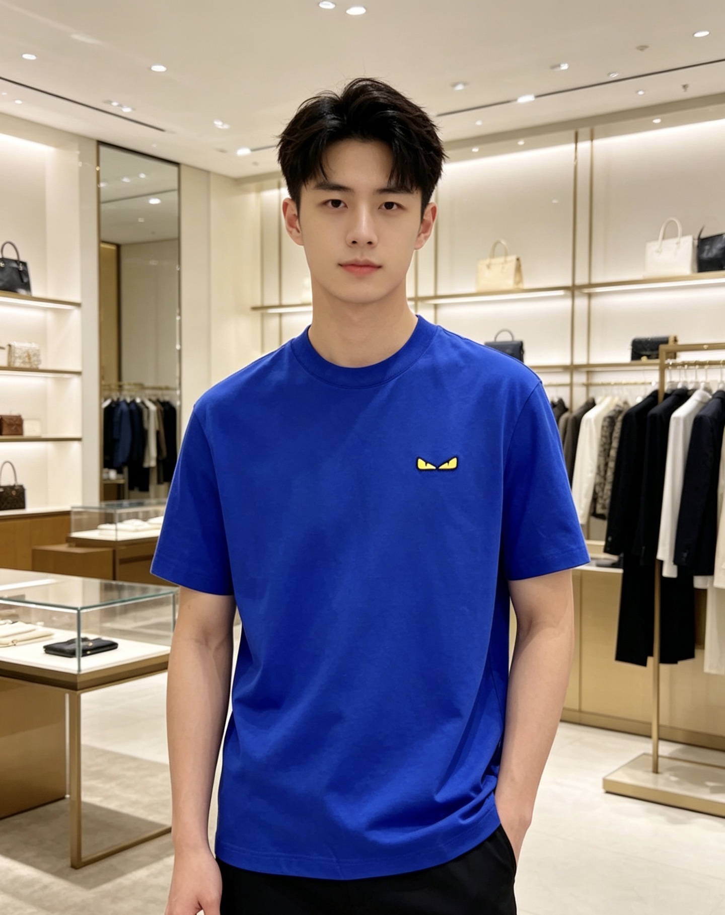 Fendi 芬迪 2026ss 春夏新款首发专柜最新款短袖圆领T恤 高端订制 设计前卫时尚！品牌logo
