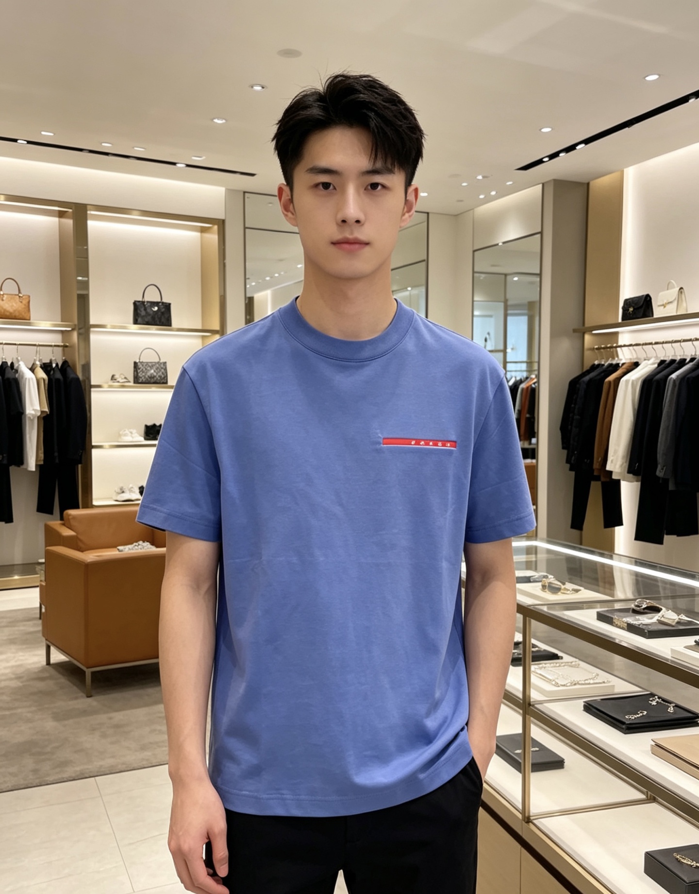 Prada 普拉达 2026ss 春夏新款首发专柜最新款短袖圆领T恤 高端订制 设计前卫时尚！品牌log