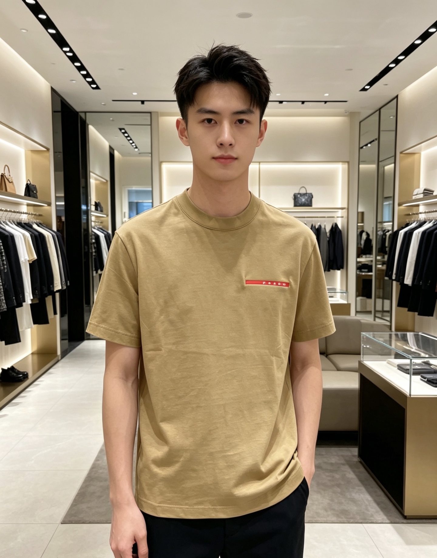 Prada 普拉达 2026ss 春夏新款首发专柜最新款短袖圆领T恤 高端订制 设计前卫时尚！品牌log