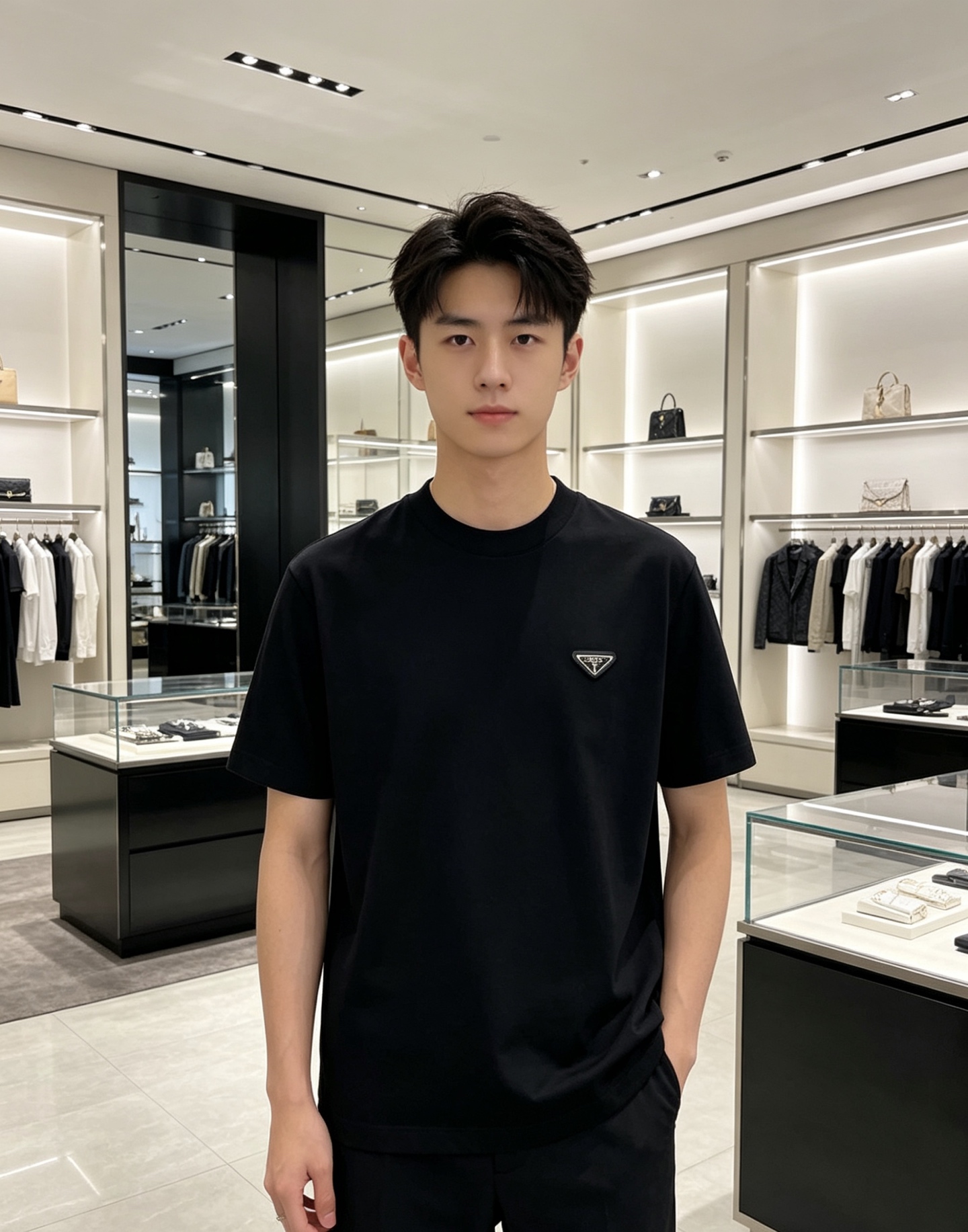 Prada 普拉达 2026ss 春夏新款首发专柜最新款短袖圆领T恤 高端订制 设计前卫时尚！品牌log
