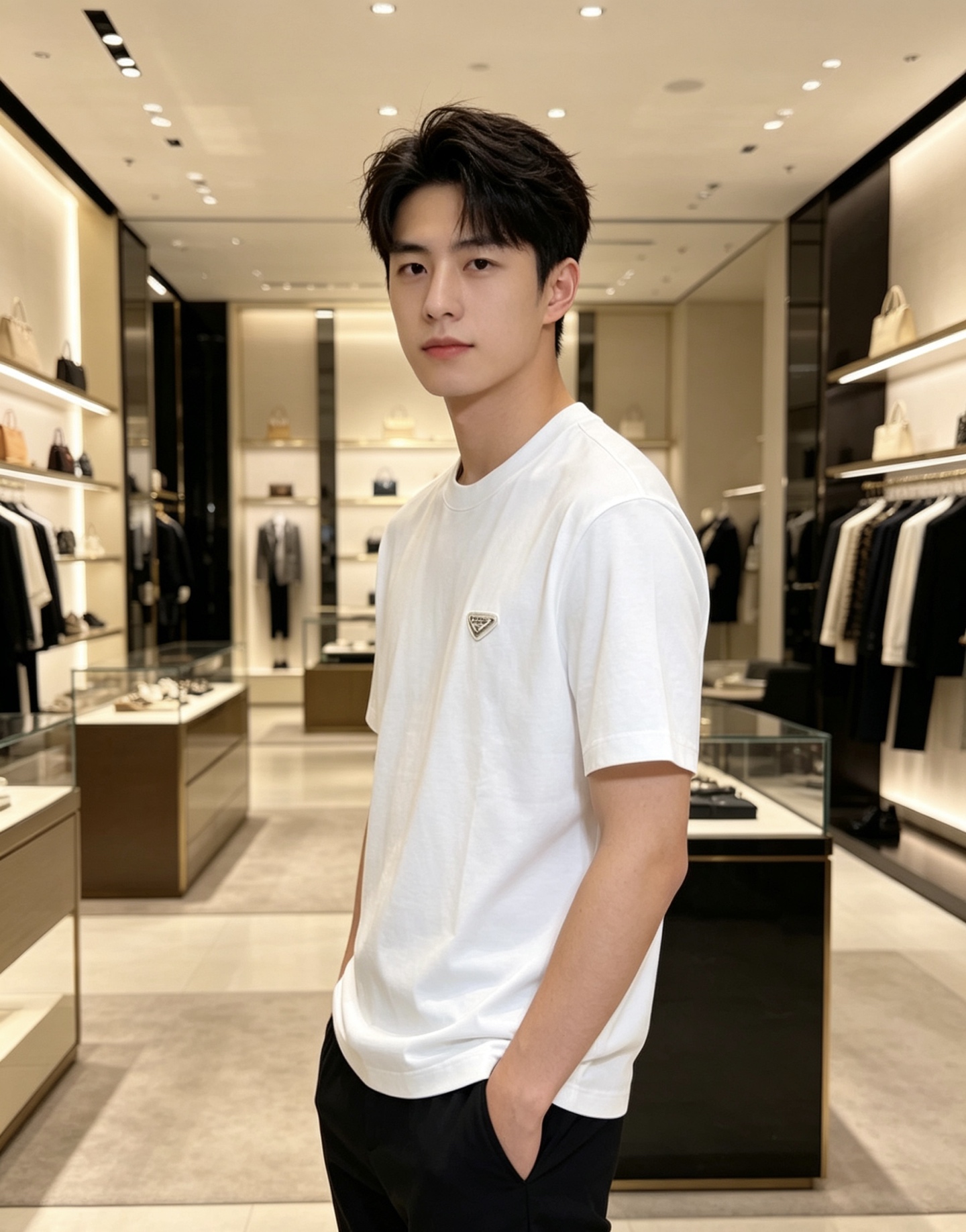 Prada 普拉达 2026ss 春夏新款首发专柜最新款短袖圆领T恤 高端订制 设计前卫时尚！品牌log