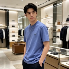 Prada 普拉达 2026ss 春夏新款首发专柜最新款短袖圆领T恤 高端订制 设计前卫时尚!品牌log Prada 普拉达 2026ss 春夏新款首发专柜最新款短袖圆领T恤 高端订制 设计前卫时尚!品牌log