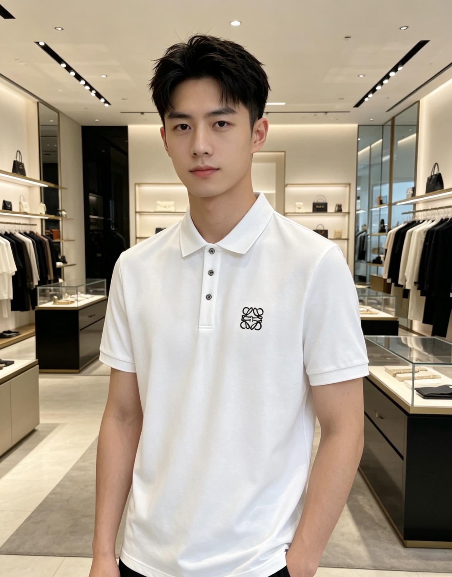 NO:839994,Loewe Luo Yiwei 2026ss new spring and summer new debut counter latest POLO shirt high-end custom design avant-garde fashion!  The brand logo is designed with heavy craftsmanship. High-end customized 230g fabric. Soft to the touch. Comfortable to wear. Exquisite stitching at the counter level. Fine workmanship. The upper body effect is incomparably handsome!  A must-have item for a stylish man!  Color Black White Size M-3XL,,loewe,loewe,19860909Loewe 罗意威 2026ss春夏新款首发专柜最新POLO衫 高端订制 设计前卫时尚！品牌logo重工艺设计 高端定制230克面料.手感柔软.穿着舒适.专柜级别精致车线.做工精细.上身效果无敌帅气！型男必备单品！ 颜色黑色 白色 码数M-3XL,,loewe,loewe,,Men's clothing
