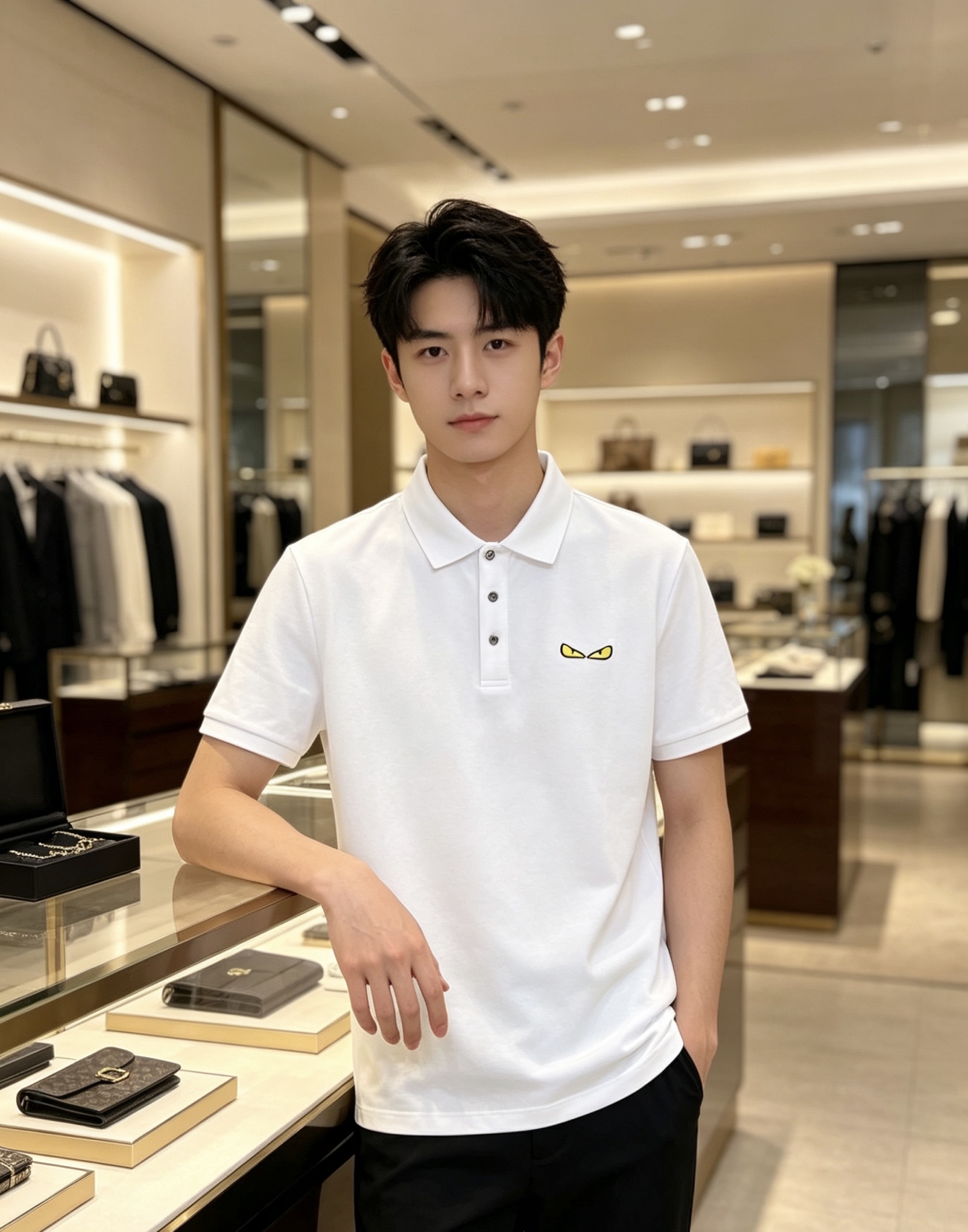 Fendi 芬迪 2026ss春夏新款首发专柜最新POLO衫 高端订制 设计前卫时尚！品牌logo重工艺