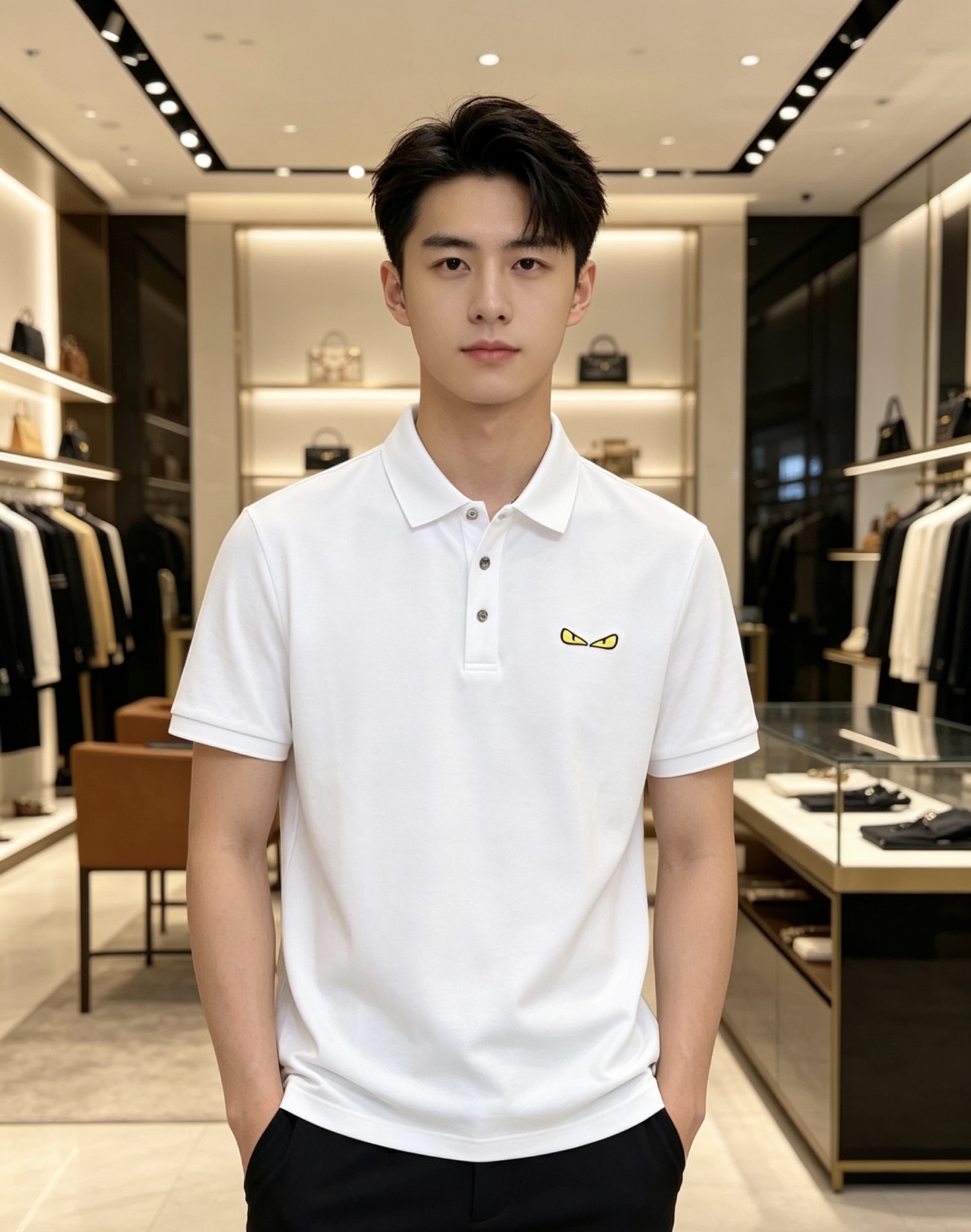 Fendi 芬迪 2026ss春夏新款首发专柜最新POLO衫 高端订制 设计前卫时尚！品牌logo重工艺