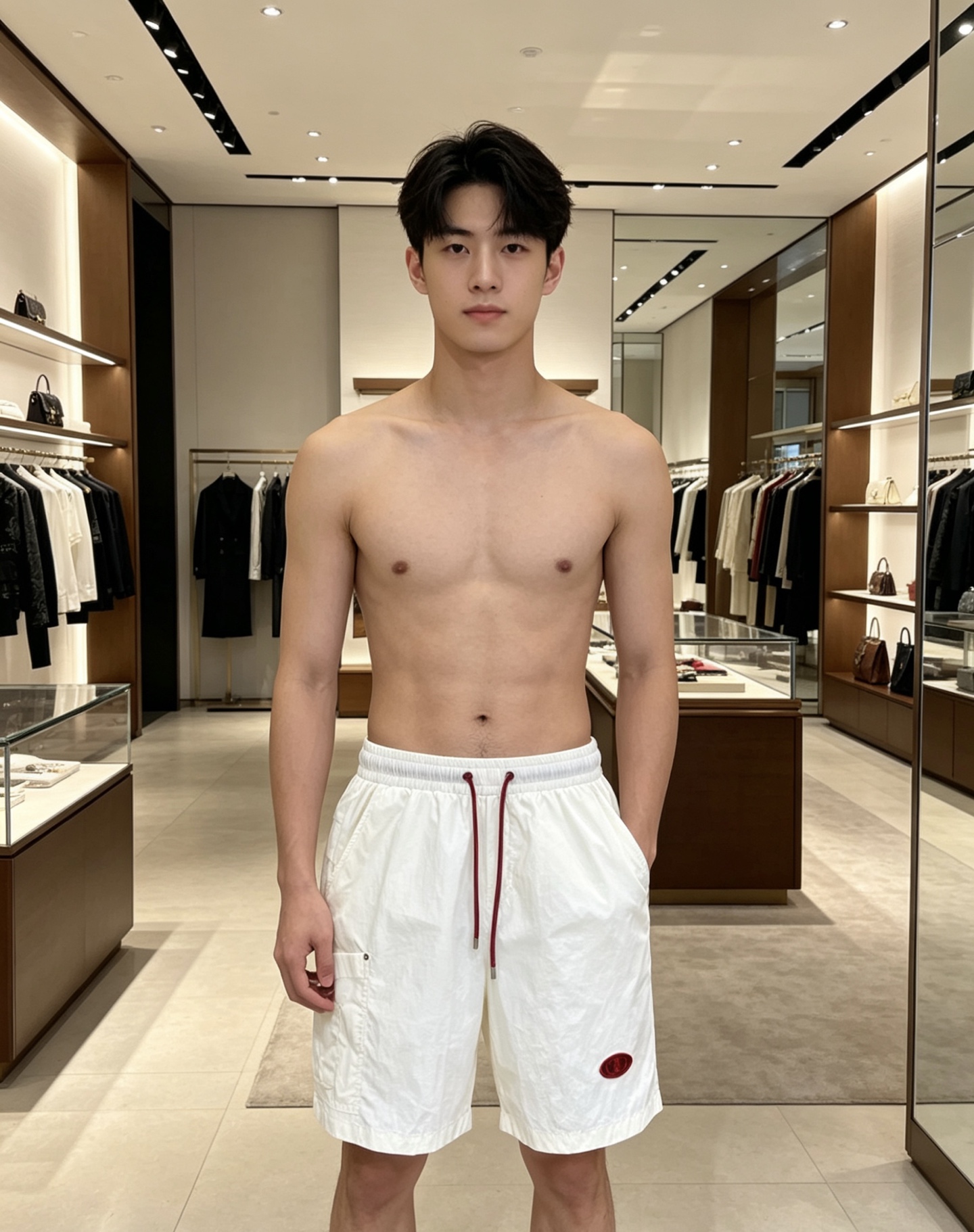 NO:840046,Gucci Gucci  2026ss summer contrast drawstring casual shorts, available in black/off-white, use the brand's iconic burgundy contrast color to reconstruct summer casual aesthetics. Made of high-density wrinkled nylon fabric, with lightweight and breathable texture, the upper body is draped and stylish, without fear of stuffiness and wrinkles; the waistband is designed with burgundy contrast drawstring  , with the same color brand logo details, injecting brand vitality at a glance. The three-dimensional work patch pockets on the side are equipped with metal buckles, the front oval logo and the back webbing logo strictly echo, and the neat straight version modifies the leg shape. Whether it is urban commuting or vacation travel, it can easily interpret the relaxed and noble high-end texture.  Size 48-56,,gucci,shorts,19860909Gucci 古奇 2026ss夏季撞色抽绳休闲短裤,黑/米白双色可选,以品牌标志性酒红撞色重构夏日休闲美学.甄选高密皱感尼龙面料打造,自带轻量透气肌理,上身垂坠有型,无惧闷热与褶皱；腰头酒红撞色抽绳设计,搭配同色系品牌标识细节,一眼注入品牌活力.侧面立体工装贴袋搭配金属扣,正面椭圆标与背面织带标严谨呼应,利落直筒版型修饰腿型,无论是都市通勤还是度假出行,皆能轻松演绎松弛显贵的高阶质感. 码数48-56,,gucci,shorts,,Men's clothing