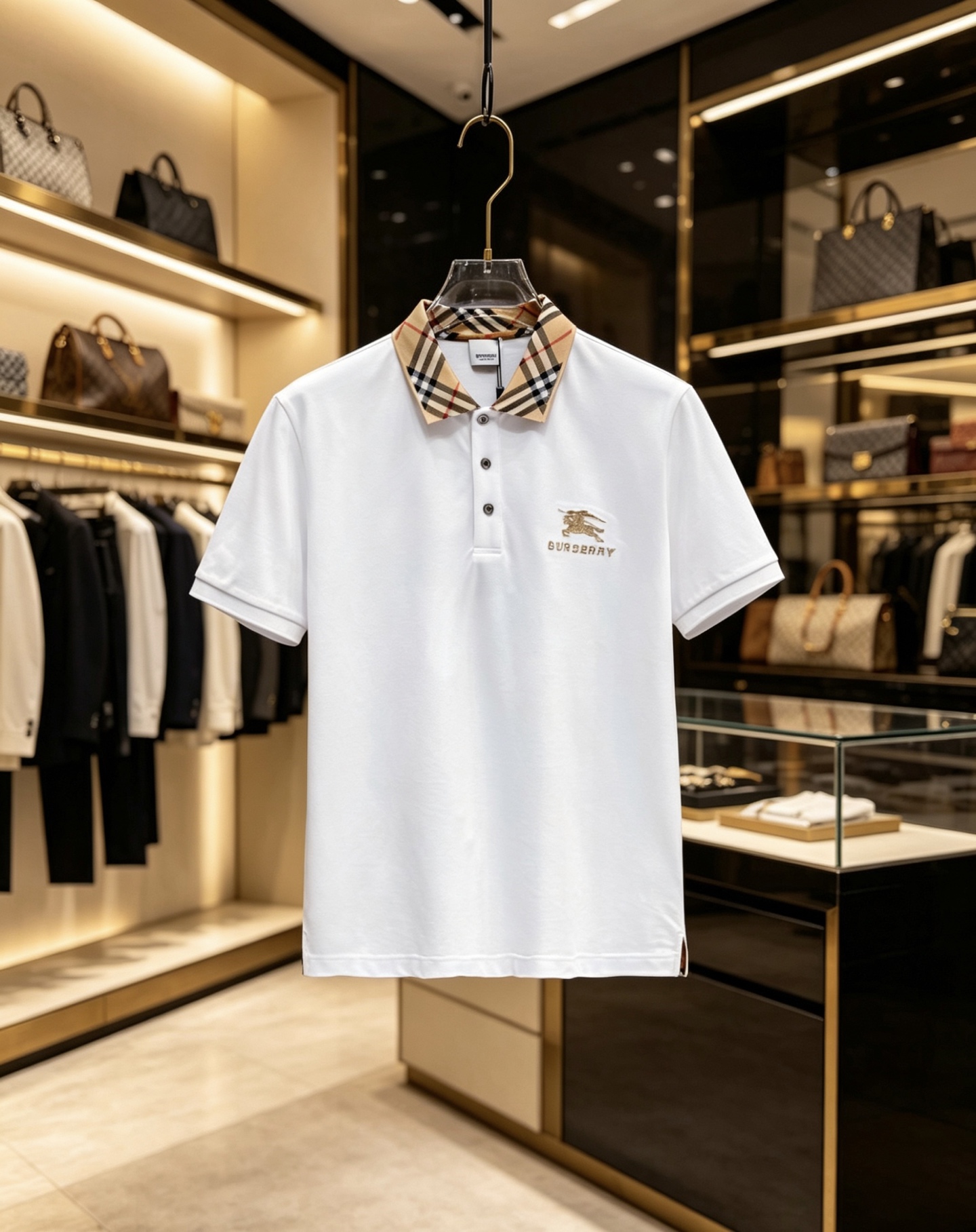 NO:847468,Burberry 2026ss new spring and summer new debut counter latest POLO shirt high-end custom design avant-garde fashion!  The brand logo is designed with heavy craftsmanship. High-end customized 230g fabric. Soft to the touch. Comfortable to wear. Exquisite stitching at the counter level. Fine workmanship. The upper body effect is incomparably handsome!  A must-have item for a stylish man!  Color Black White Size M-3XL,,burberry,burberry,19860909Burberry 巴宝莉 2026ss春夏新款首发专柜最新POLO衫 高端订制 设计前卫时尚！品牌logo重工艺设计 高端定制230克面料.手感柔软.穿着舒适.专柜级别精致车线.做工精细.上身效果无敌帅气！型男必备单品！ 颜色黑色 白色 码数M-3XL,,burberry,burberry,,Men's clothing