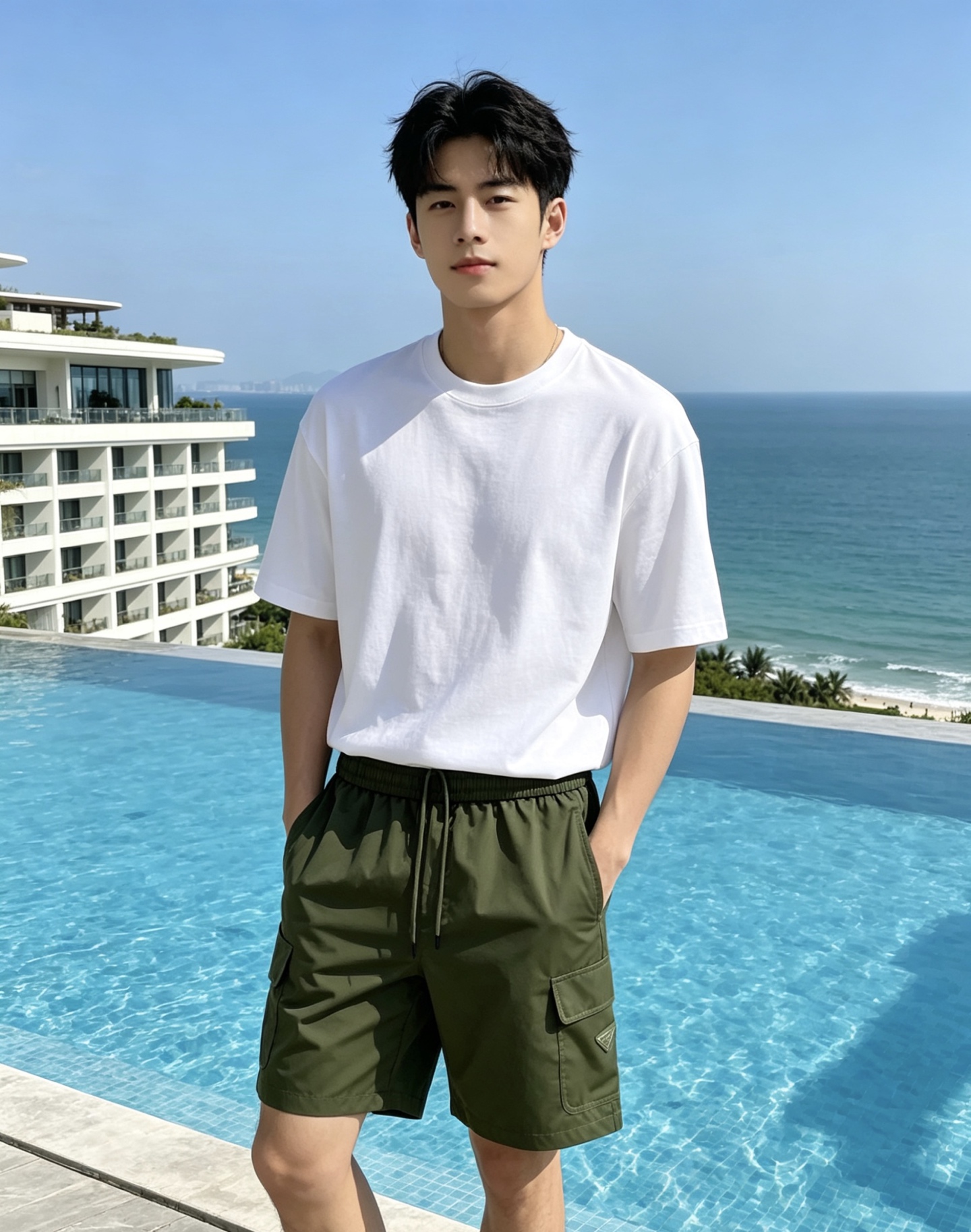 NO:856497,Prada Prada 2026 spring and summer new style!  Tencel-like drape cargo shorts, directly welded to the summer wardrobe!  The upgraded fabric is not stiff nylon, but a thin satin nylon with a soft light like Tencel. It is smooth on the hand and has a full drape. It is breathable and not sweaty in summer. The large work pocket design is practical and has a sense of street cool. The iconic triangle logo on the side low-key highlights the brand DNA. Military green/black two-color options, the military green is retro and eye-catching, and the black is versatile and slimming. The loose straight version is suitable for both boys and girls regardless of body shape!  Code number 48-56,,prada,prada,shorts,19860909Prada 普拉达 2026春夏新款！天丝感垂坠工装短裤,直接焊在夏日衣柜！ 面料升级不是硬挺尼龙,是带天丝般柔光的轻薄缎面尼龙,上手滑溜溜,垂坠感拉满,夏天穿透气不闷汗 工装大口袋设计,实用又自带街头酷感 侧边标志性三角标,低调彰显品牌DNA 军绿/黑色双色可选,军绿复古吸睛,黑色百搭显瘦 宽松直筒版型,不挑身材,男生女生都能轻松驾驭！ 码数48-56,,prada,prada,shorts,,Men's clothing