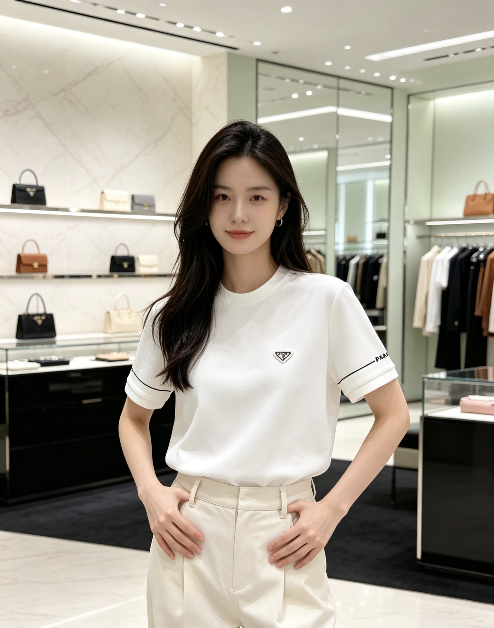 Prada 普拉达💎2026秋冬新款 Prada三角标空气层短袖T恤打底衫 高端重磅空气层面料,厚实挺括,不易起皱变形 Prada 普拉达💎2026秋冬新款 Prada三角标空气层短袖T恤打底衫 高端重磅空气层面料,厚实挺括,不易起皱变形