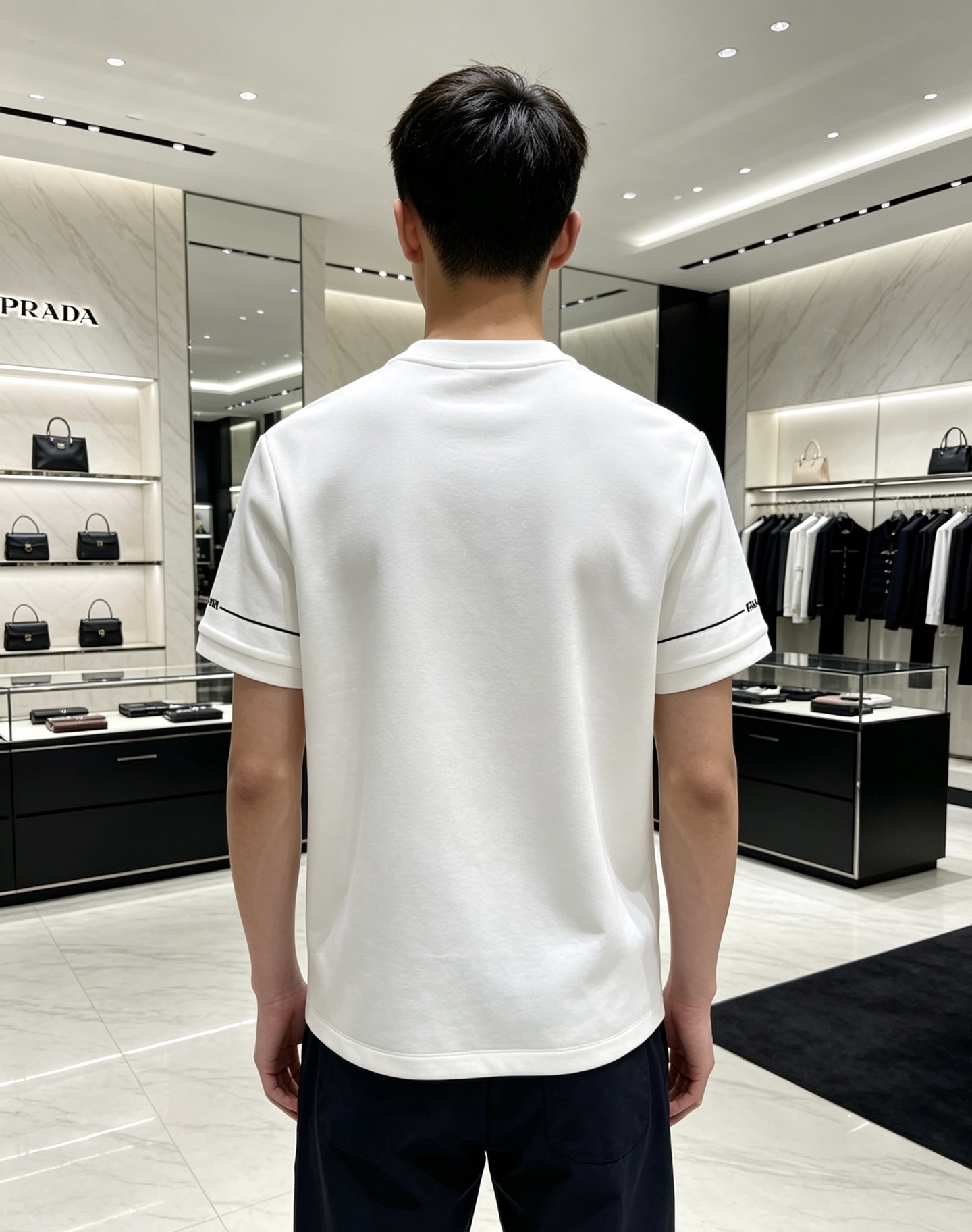 Prada 普拉达💎2026秋冬新款 Prada三角标空气层短袖T恤打底衫 高端重磅空气层面料,厚实挺括,不易起皱变形 Prada 普拉达💎2026秋冬新款 Prada三角标空气层短袖T恤打底衫 高端重磅空气层面料,厚实挺括,不易起皱变形