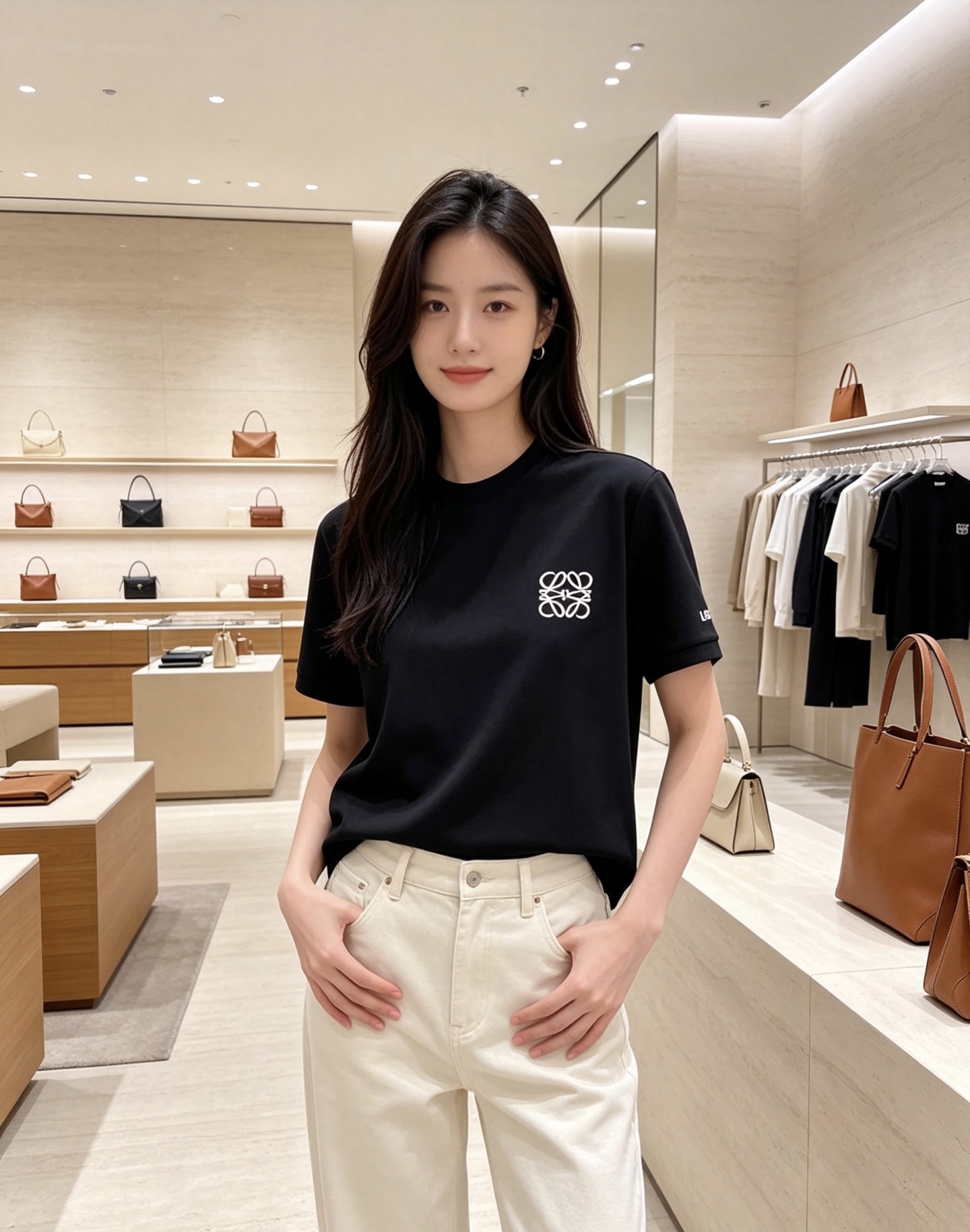 💫2026秋冬新款LOEWE罗意威刺绣短袖T恤打底衫 甄选重磅空气层面料,厚实垂顺,抗皱不易变形 胸口经典Anagram 💫2026秋冬新款LOEWE罗意威刺绣短袖T恤打底衫 甄选重磅空气层面料,厚实垂顺,抗皱不易变形 胸口经典Anagram