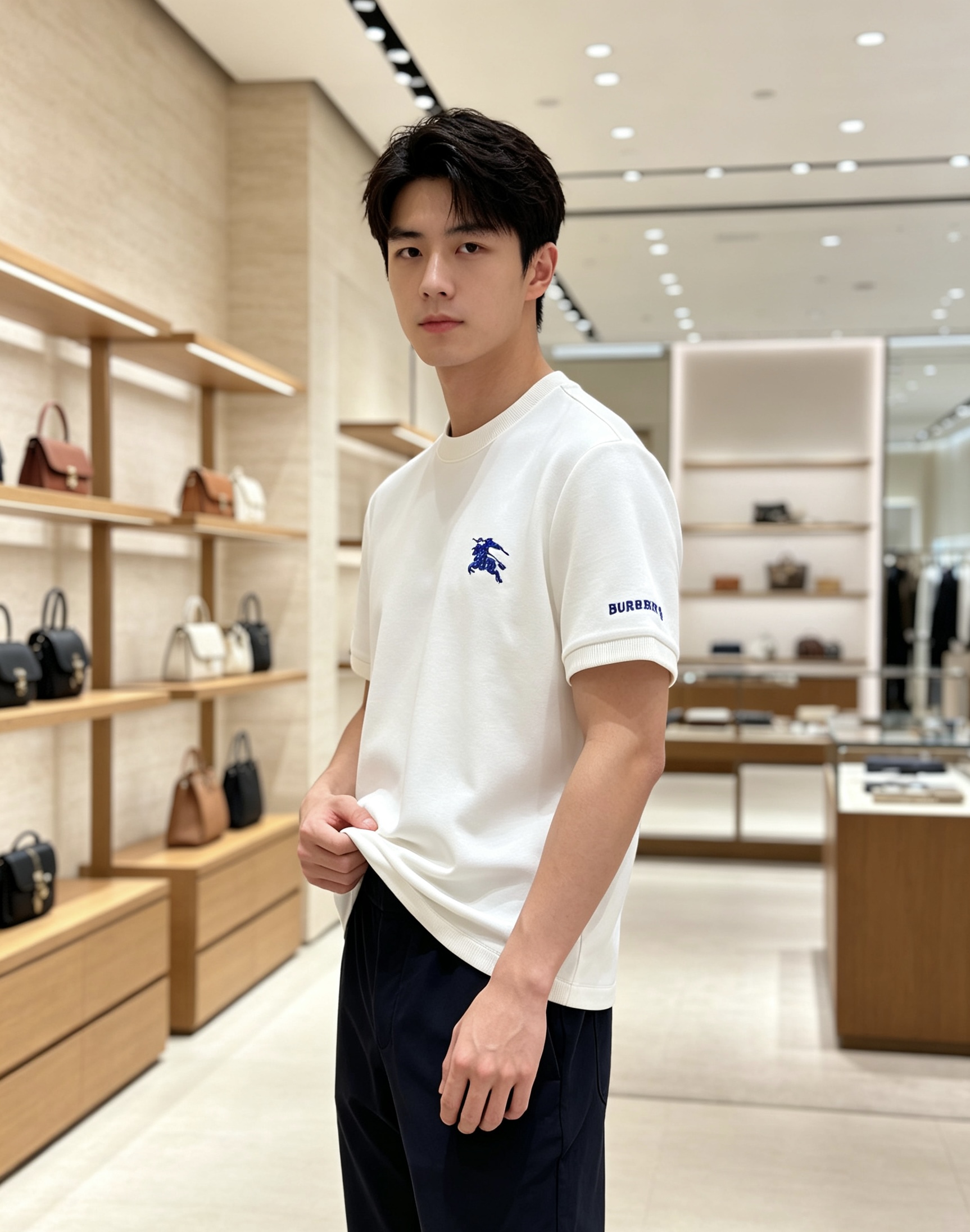 Burberry 2026秋冬巴宝莉骑士刺绣空气层短袖T恤打底衫 高密重磅空气层面料,厚实挺括抗皱,秋冬内搭刚需款,四季 Burberry 2026秋冬巴宝莉骑士刺绣空气层短袖T恤打底衫 高密重磅空气层面料,厚实挺括抗皱,秋冬内搭刚需款,四季