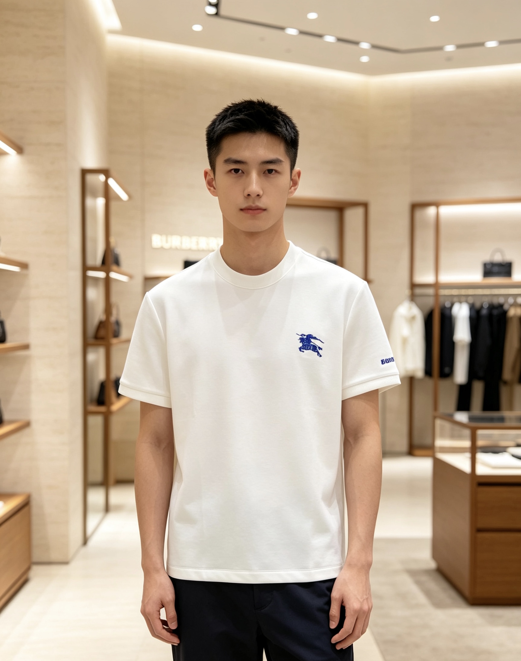Burberry 2026秋冬巴宝莉骑士刺绣空气层短袖T恤打底衫 高密重磅空气层面料,厚实挺括抗皱,秋冬内搭刚需款,四季 Burberry 2026秋冬巴宝莉骑士刺绣空气层短袖T恤打底衫 高密重磅空气层面料,厚实挺括抗皱,秋冬内搭刚需款,四季
