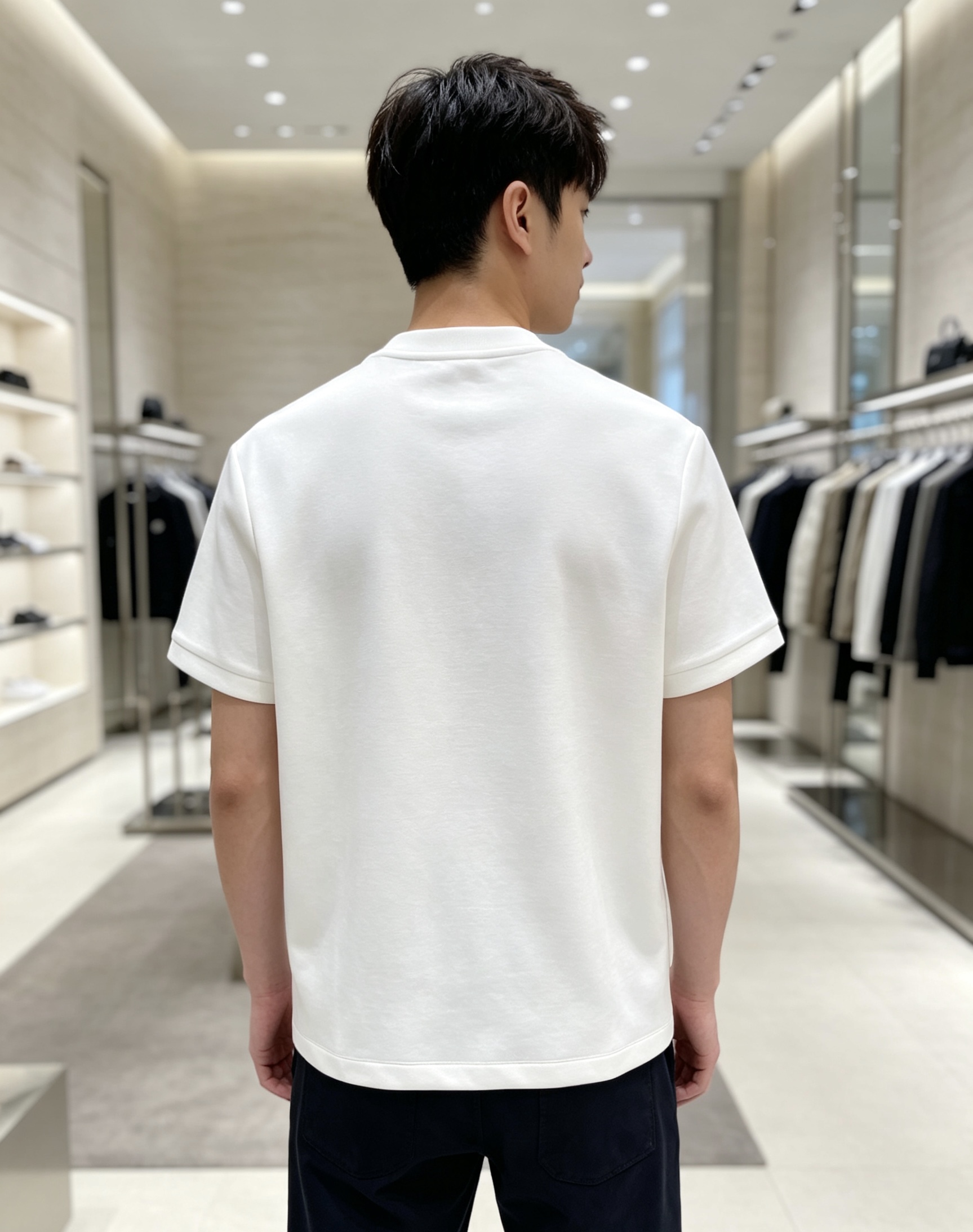 Moncler 2026秋冬蒙口徽章空气层短袖T恤打底衫 高克重空气层面料，厚实垂顺抗皱，不软塌不变形，一年四季适配，秋