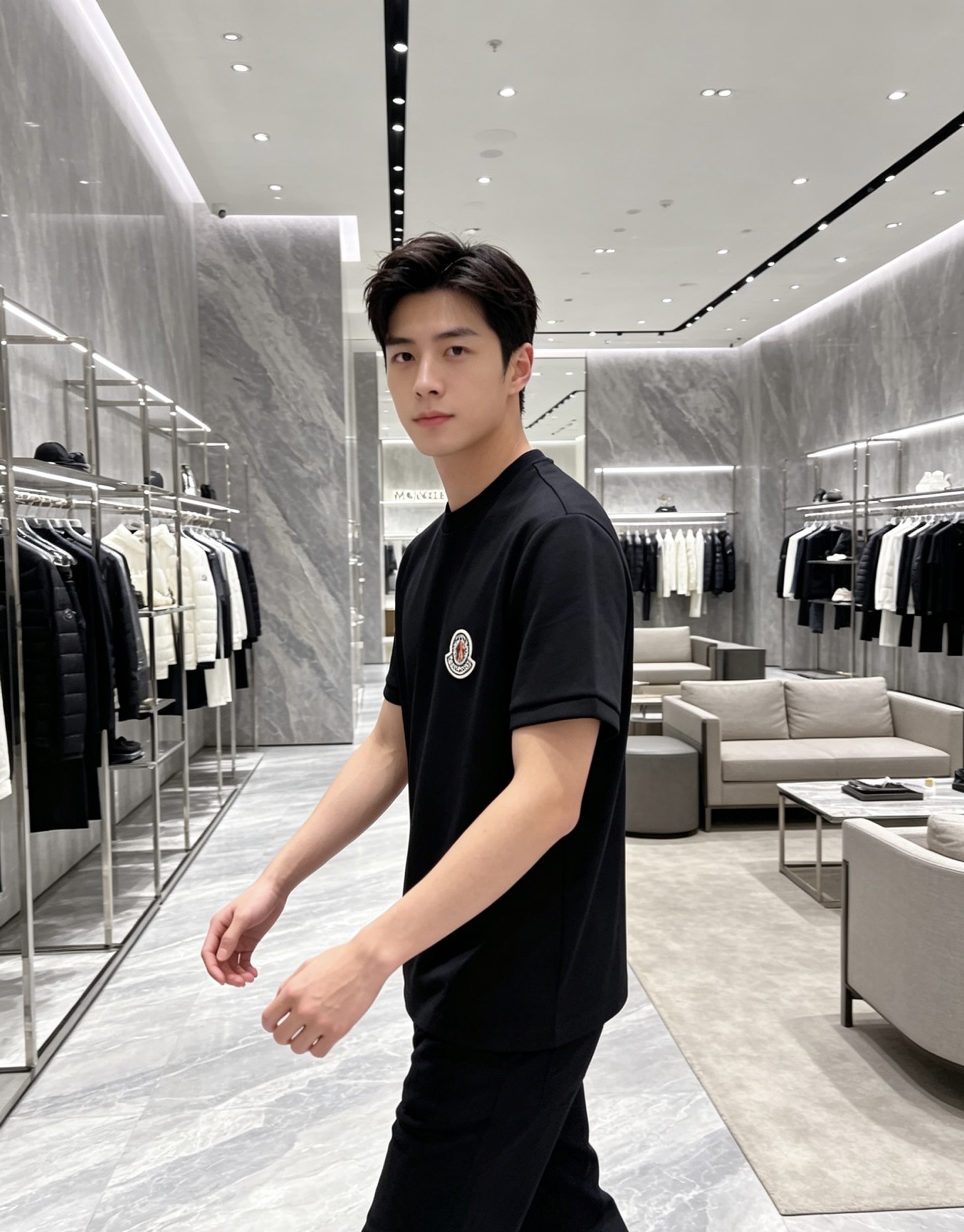 Moncler 2026秋冬蒙口徽章空气层短袖T恤打底衫 高克重空气层面料,厚实垂顺抗皱,不软塌不变形,一年四季适配,秋 Moncler 2026秋冬蒙口徽章空气层短袖T恤打底衫 高克重空气层面料,厚实垂顺抗皱,不软塌不变形,一年四季适配,秋