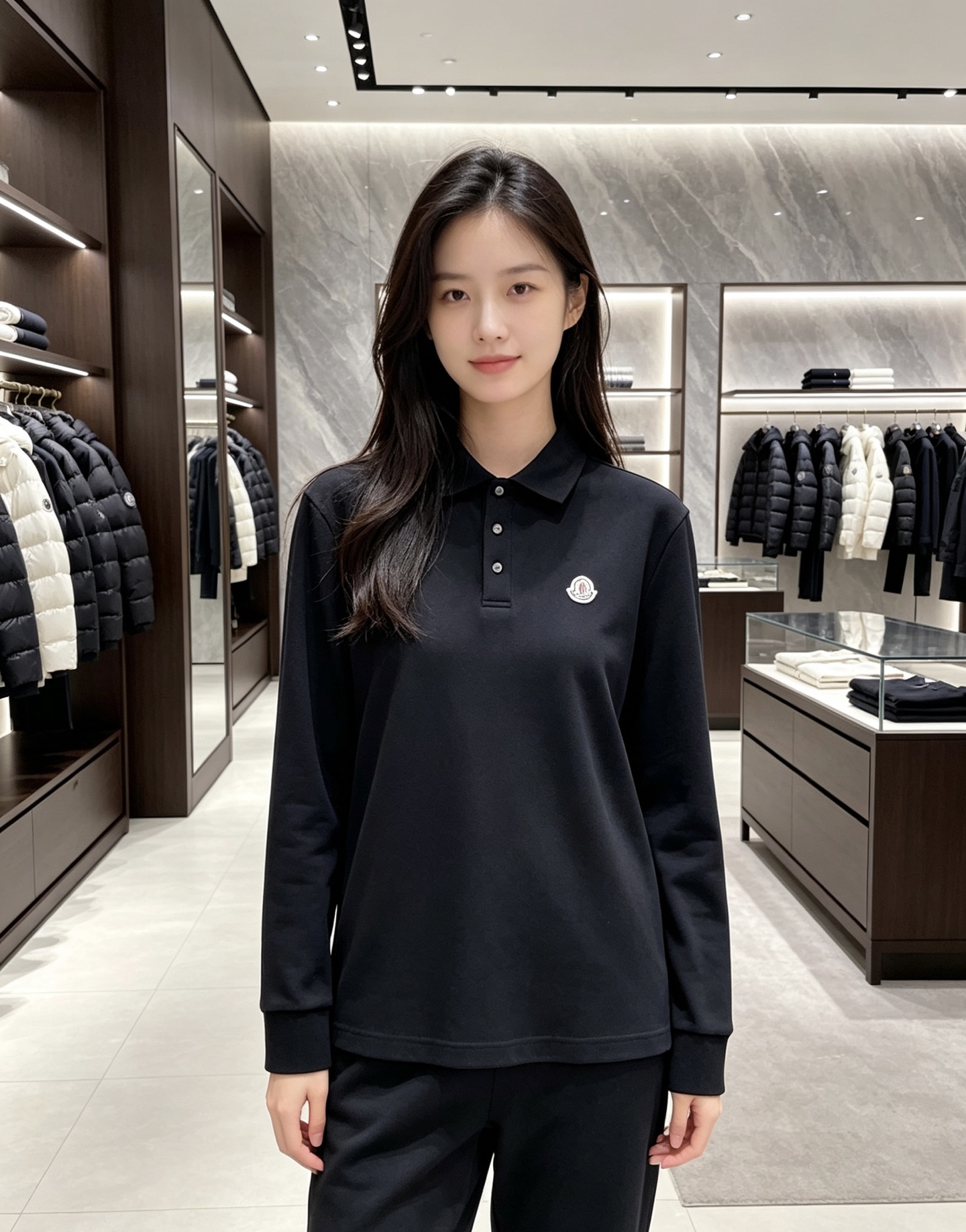 Moncler 2026秋冬蒙口长袖Polo衫 重磅珠地面料,挺括不粘身,春秋单穿、冬季内搭羽绒服都合适 经典翻领+三粒 Moncler 2026秋冬蒙口长袖Polo衫 重磅珠地面料,挺括不粘身,春秋单穿、冬季内搭羽绒服都合适 经典翻领+三粒
