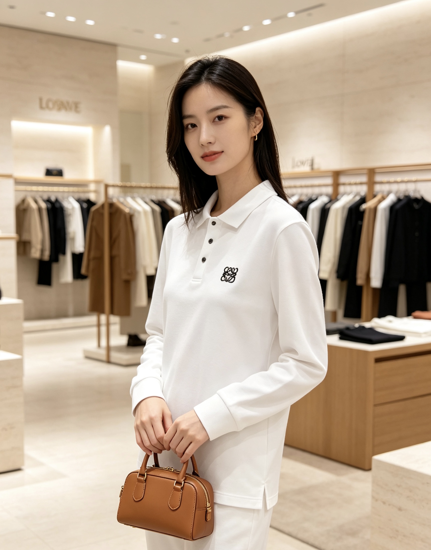 ✨Loewe 罗意威 2026秋冬新款刺绣长袖Polo,细腻珠地棉面料,透气挺括,久穿不易起皱变形 经典翻领三粒扣,版型 ✨Loewe 罗意威 2026秋冬新款刺绣长袖Polo,细腻珠地棉面料,透气挺括,久穿不易起皱变形 经典翻领三粒扣,版型