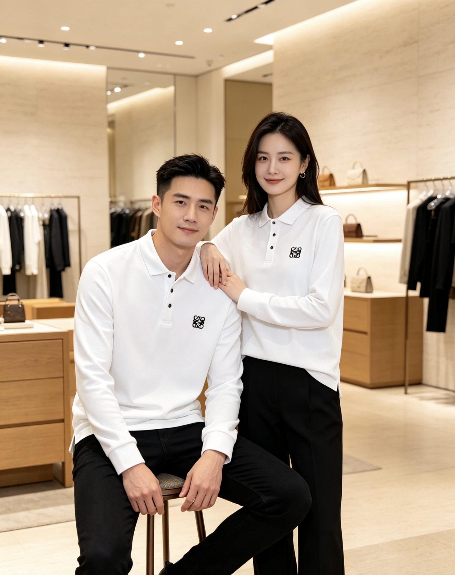 ✨Loewe 罗意威 2026秋冬新款刺绣长袖Polo,细腻珠地棉面料,透气挺括,久穿不易起皱变形 经典翻领三粒扣,版型 ✨Loewe 罗意威 2026秋冬新款刺绣长袖Polo,细腻珠地棉面料,透气挺括,久穿不易起皱变形 经典翻领三粒扣,版型
