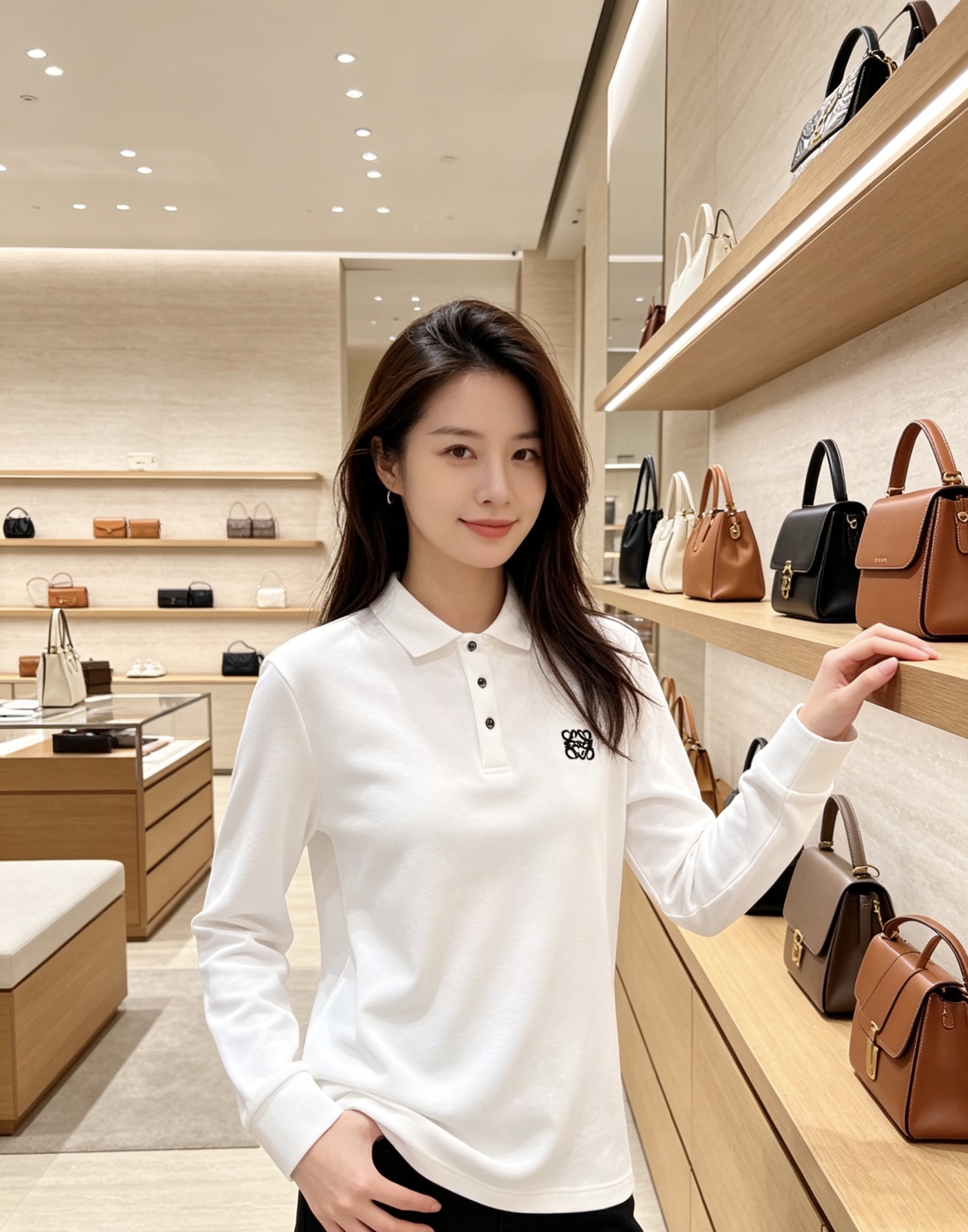 ✨Loewe 罗意威 2026秋冬新款刺绣长袖Polo,细腻珠地棉面料,透气挺括,久穿不易起皱变形 经典翻领三粒扣,版型 ✨Loewe 罗意威 2026秋冬新款刺绣长袖Polo,细腻珠地棉面料,透气挺括,久穿不易起皱变形 经典翻领三粒扣,版型
