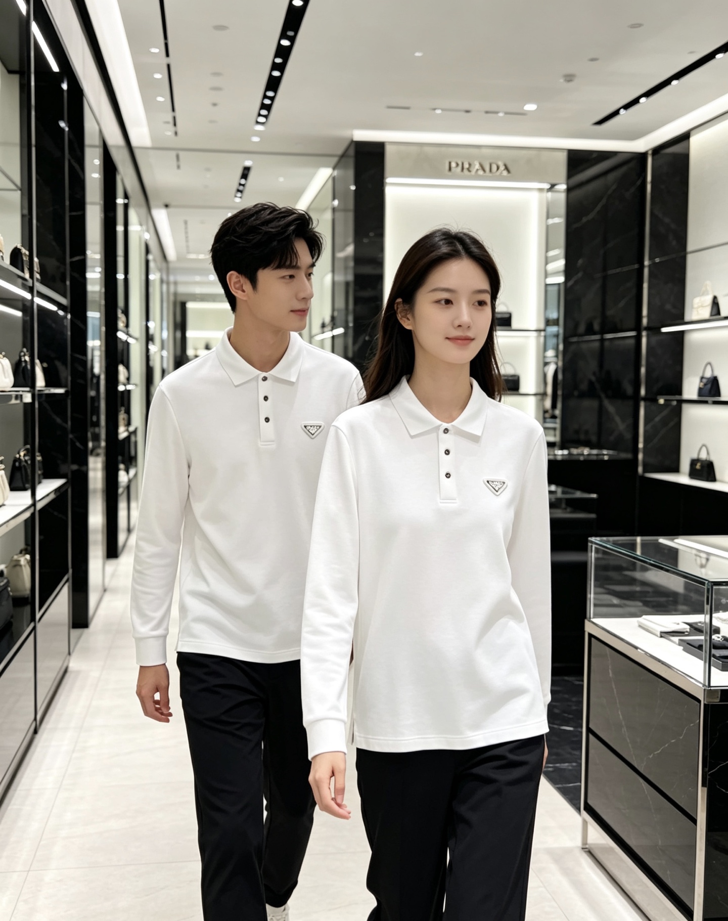 Prada 普拉达 2026秋冬三角金属标长袖Polo 高密细腻珠地棉面料,柔软亲肤,上身挺括有型,久穿不易起皱变形 简 Prada 普拉达 2026秋冬三角金属标长袖Polo 高密细腻珠地棉面料,柔软亲肤,上身挺括有型,久穿不易起皱变形 简