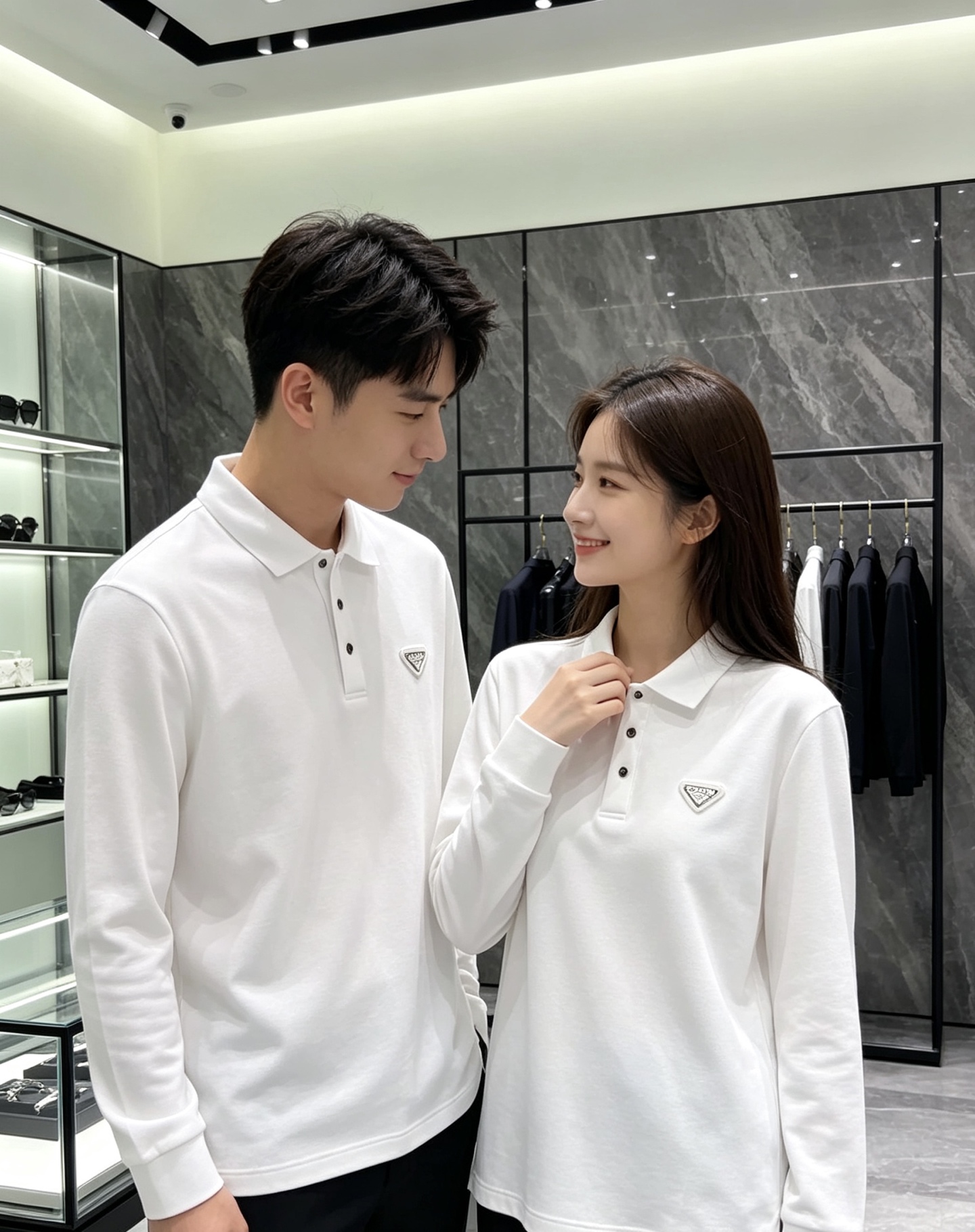 Prada 普拉达 2026秋冬三角金属标长袖Polo 高密细腻珠地棉面料,柔软亲肤,上身挺括有型,久穿不易起皱变形 简 Prada 普拉达 2026秋冬三角金属标长袖Polo 高密细腻珠地棉面料,柔软亲肤,上身挺括有型,久穿不易起皱变形 简