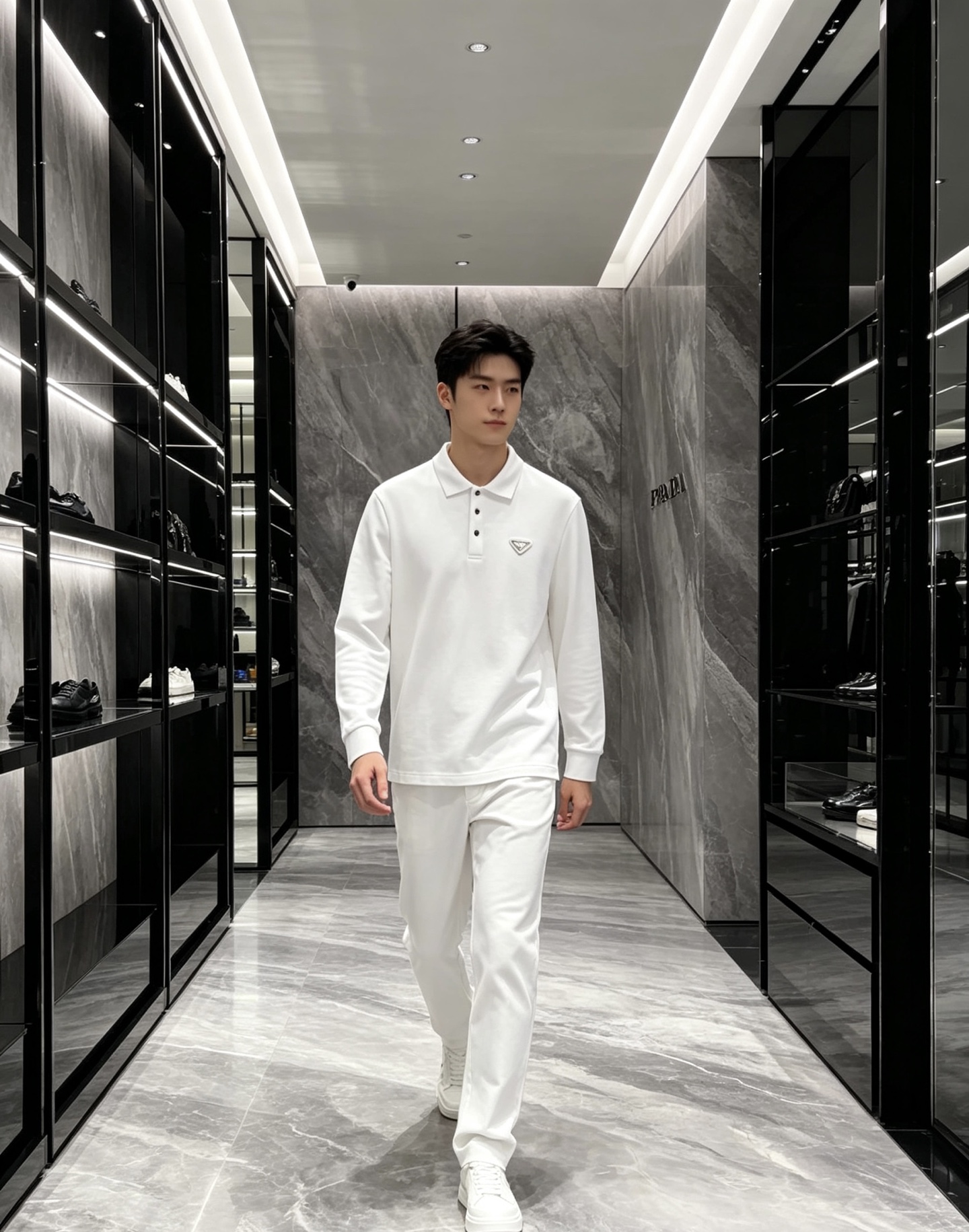 Prada 普拉达 2026秋冬三角金属标长袖Polo 高密细腻珠地棉面料,柔软亲肤,上身挺括有型,久穿不易起皱变形 简 Prada 普拉达 2026秋冬三角金属标长袖Polo 高密细腻珠地棉面料,柔软亲肤,上身挺括有型,久穿不易起皱变形 简