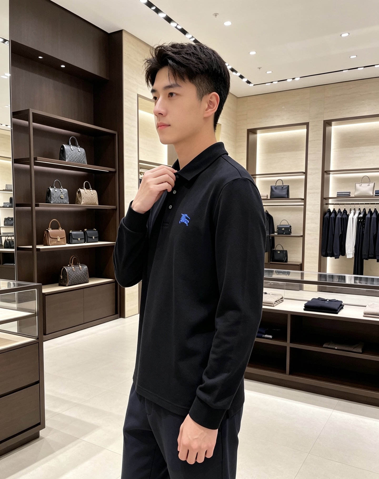 Burberry 巴宝莉 2026秋冬蓝标战马长袖Polo 高密珠地棉面料,软糯透气,上身挺括有型,反复洗不易起球发白 Burberry 巴宝莉 2026秋冬蓝标战马长袖Polo 高密珠地棉面料,软糯透气,上身挺括有型,反复洗不易起球发白