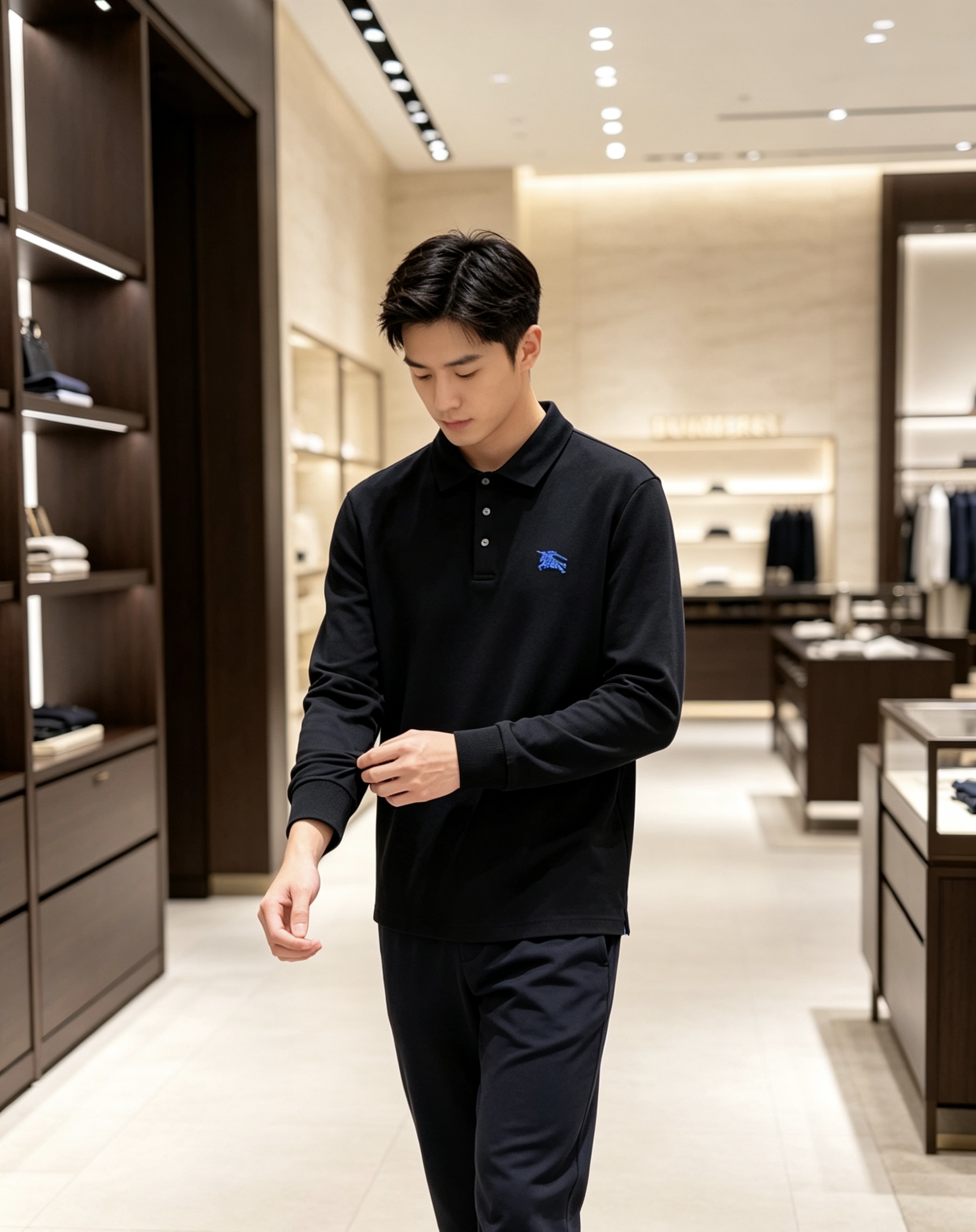 Burberry 巴宝莉 2026秋冬蓝标战马长袖Polo 高密珠地棉面料,软糯透气,上身挺括有型,反复洗不易起球发白 Burberry 巴宝莉 2026秋冬蓝标战马长袖Polo 高密珠地棉面料,软糯透气,上身挺括有型,反复洗不易起球发白