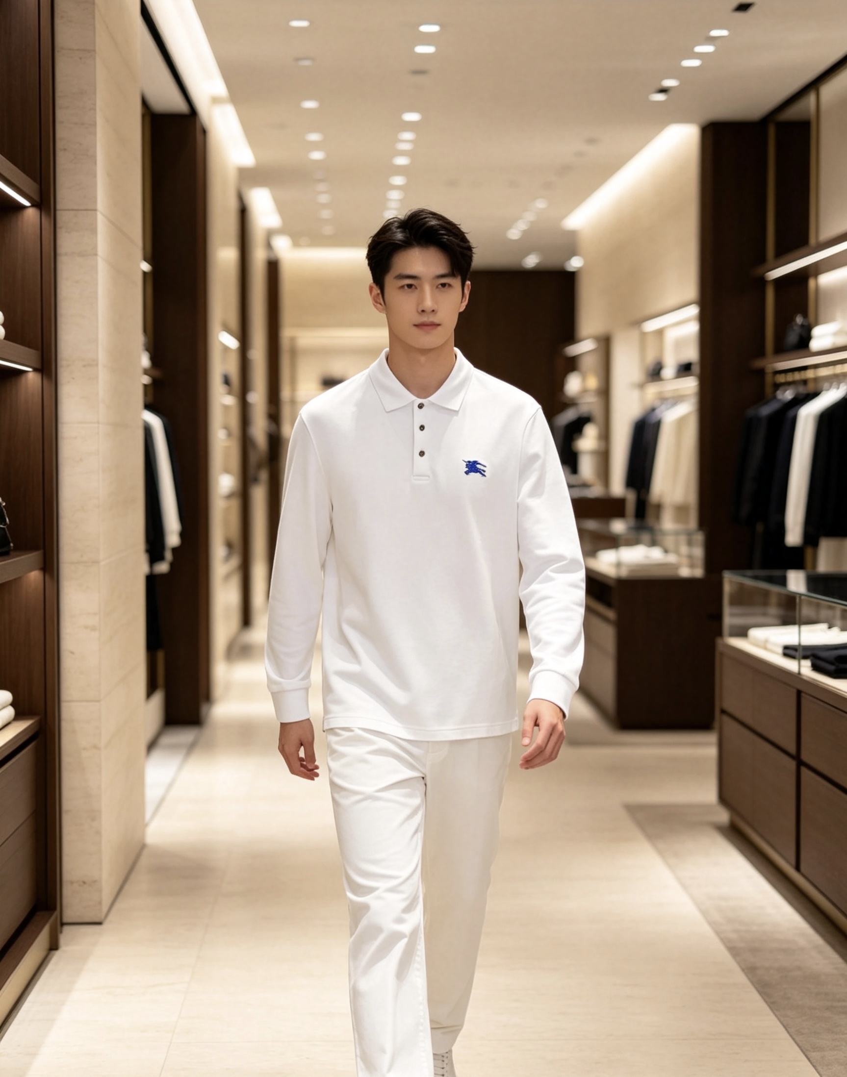 Burberry 巴宝莉 2026秋冬蓝标战马长袖Polo 高密珠地棉面料,软糯透气,上身挺括有型,反复洗不易起球发白 Burberry 巴宝莉 2026秋冬蓝标战马长袖Polo 高密珠地棉面料,软糯透气,上身挺括有型,反复洗不易起球发白