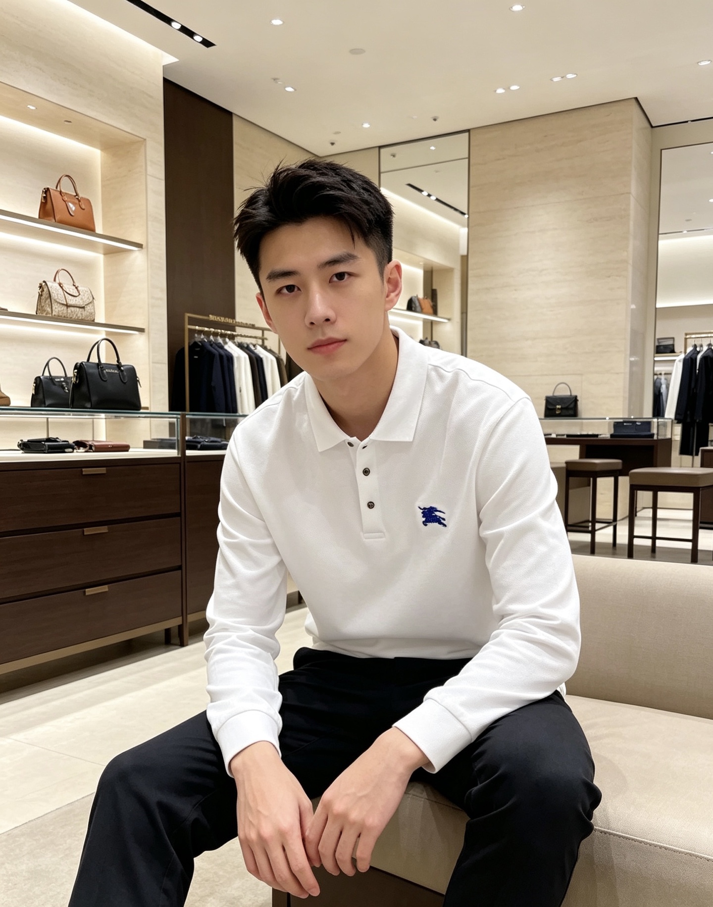 Burberry 巴宝莉 2026秋冬蓝标战马长袖Polo 高密珠地棉面料,软糯透气,上身挺括有型,反复洗不易起球发白 Burberry 巴宝莉 2026秋冬蓝标战马长袖Polo 高密珠地棉面料,软糯透气,上身挺括有型,反复洗不易起球发白