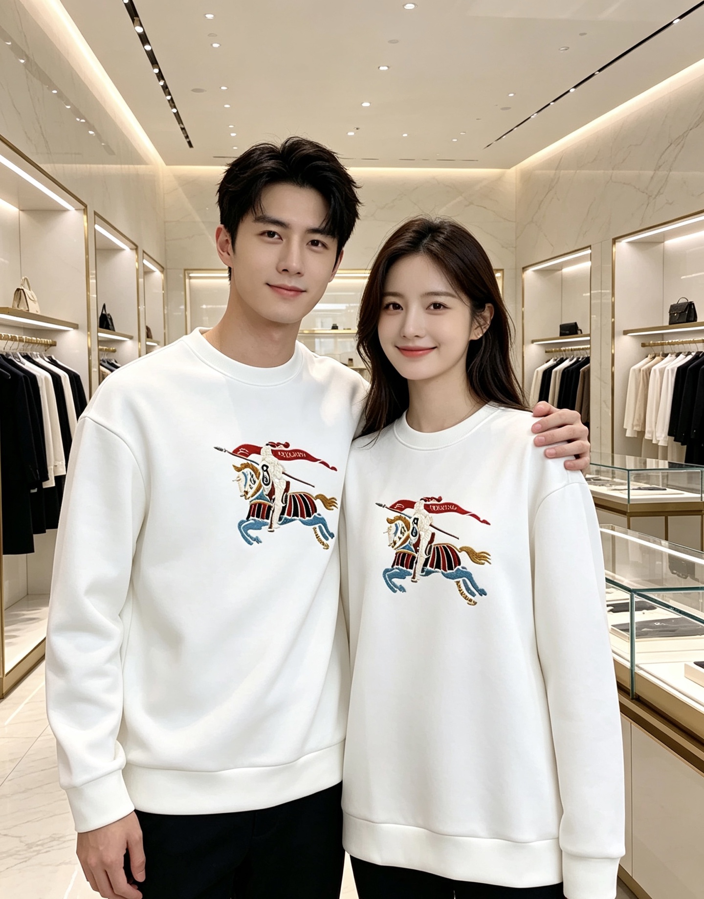 Burberry 巴宝莉 2026秋冬经典骑士战马刺绣圆领卫衣 原版辅料完整复刻，高品质空气层面料，触感柔软垂顺不易变形
