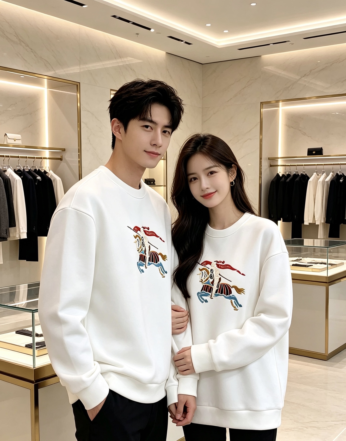 Burberry 巴宝莉 2026秋冬经典骑士战马刺绣圆领卫衣 原版辅料完整复刻，高品质空气层面料，触感柔软垂顺不易变形