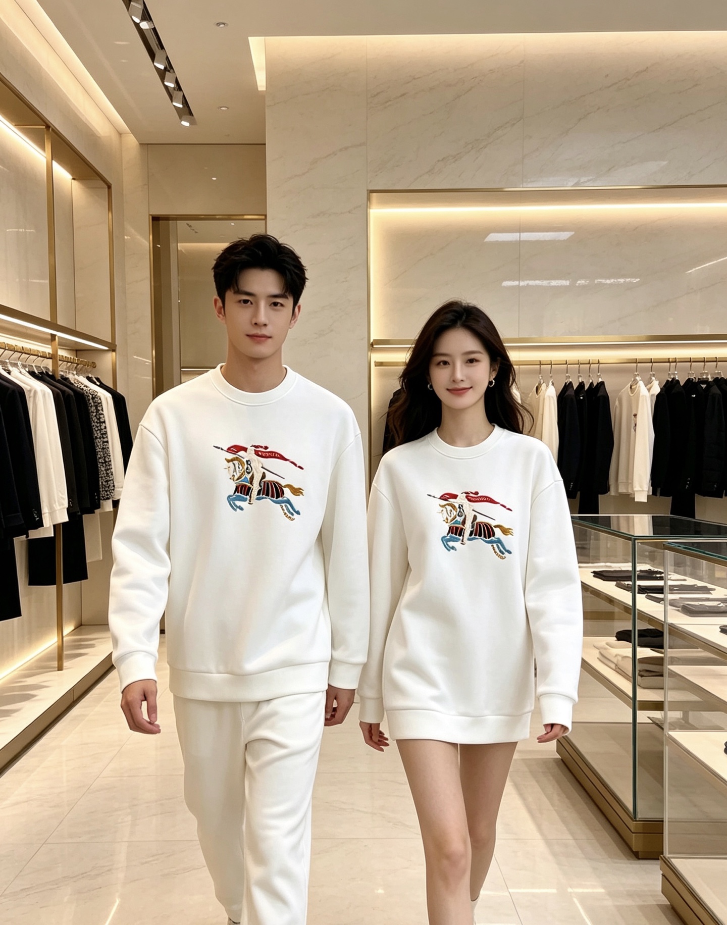Burberry 巴宝莉 2026秋冬经典骑士战马刺绣圆领卫衣 原版辅料完整复刻，高品质空气层面料，触感柔软垂顺不易变形