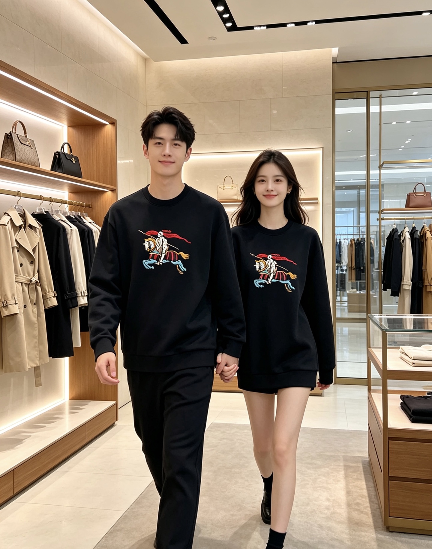 Burberry 巴宝莉 2026秋冬经典骑士战马刺绣圆领卫衣 原版辅料完整复刻，高品质空气层面料，触感柔软垂顺不易变形